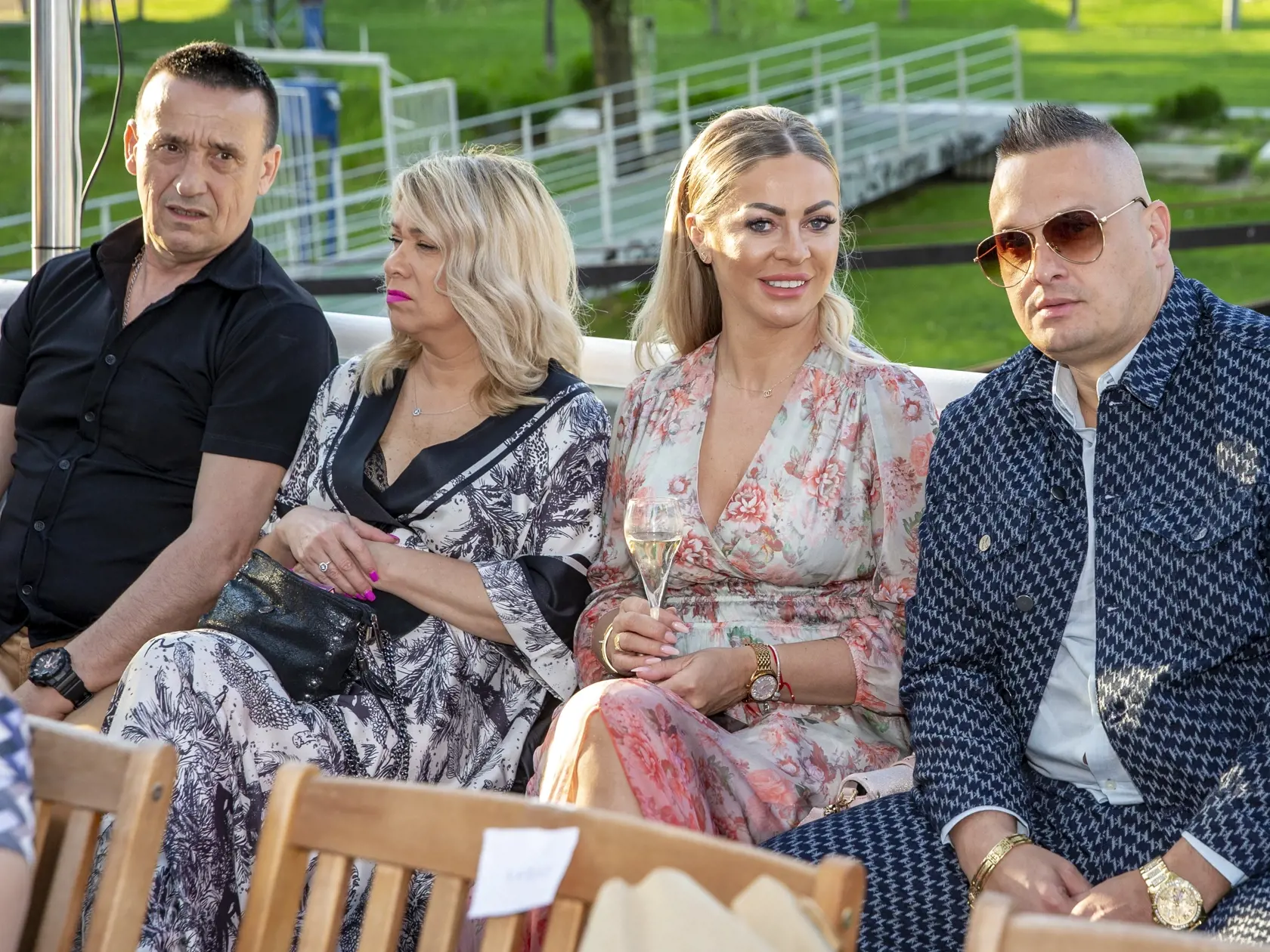 Módnu prehliadku si vychutnali aj manželia Drapákovci a exfarmárka Božena Candráková.