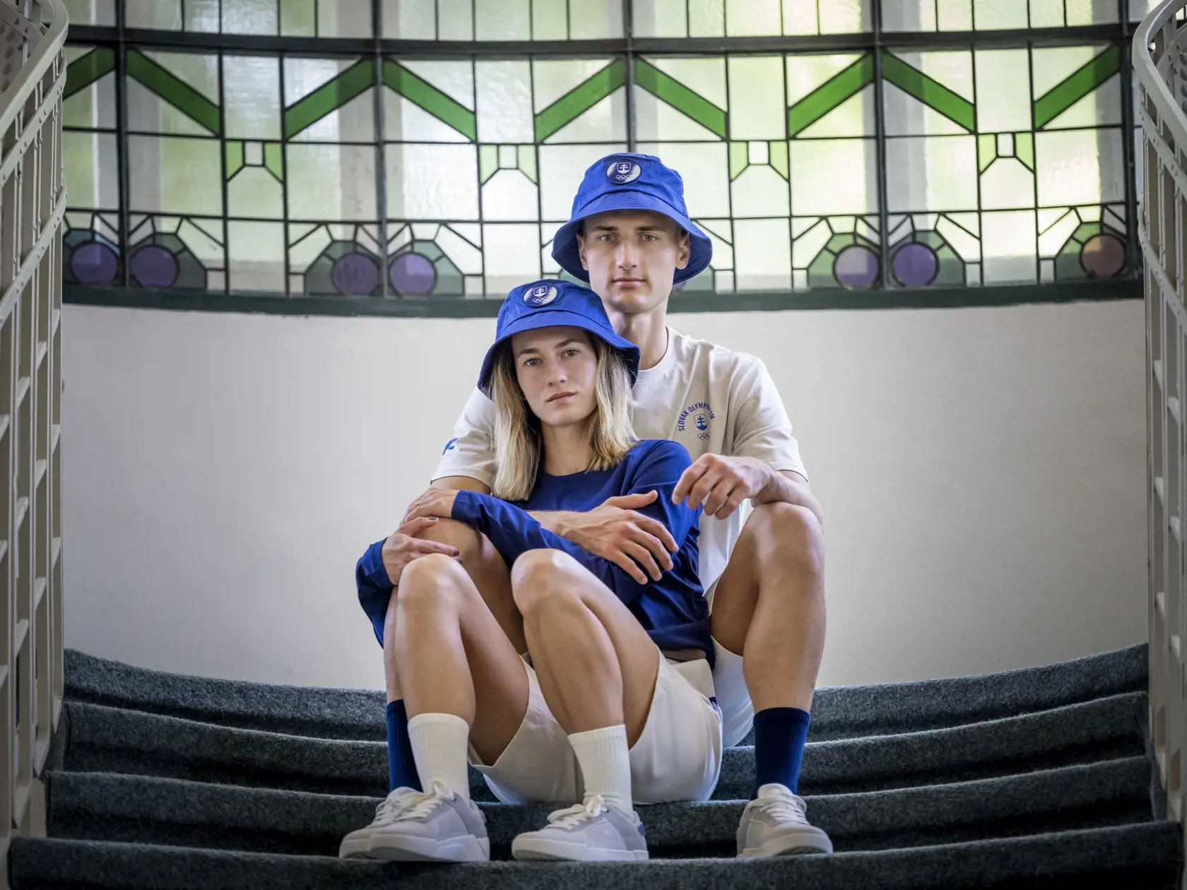 Slovenskí rýchlochodci Hana Burzalová a Dominik Černý