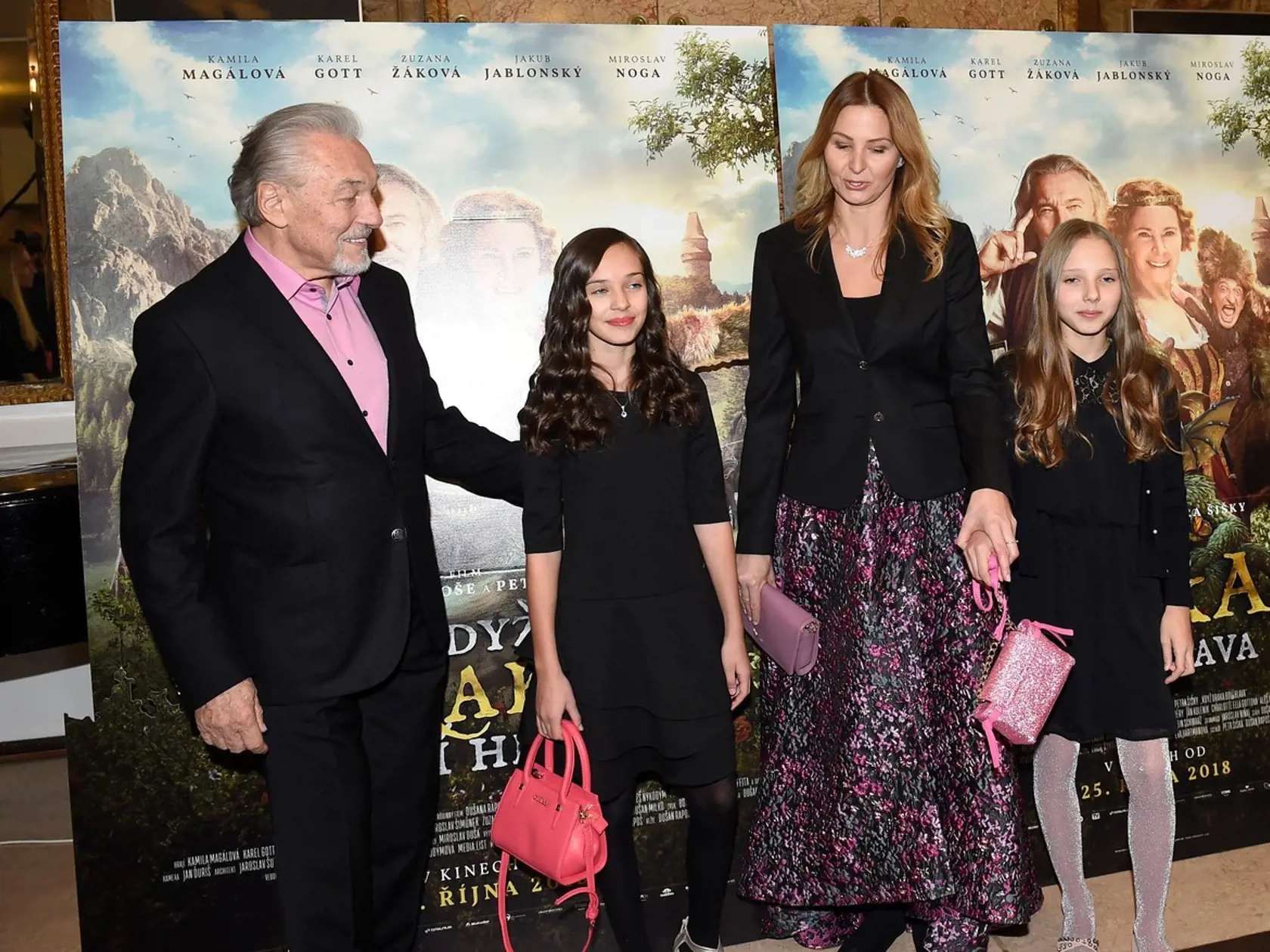 Karel Gott, Ivana Gottová, Charlotte Ella Gottová, Nelly Sofie Gottová