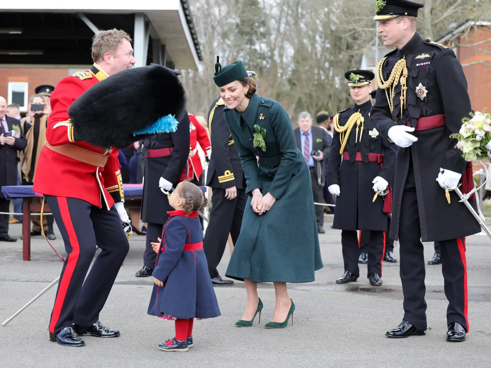 Vojvodkyňa Kate a jej manžel princ William na oslavách Dňa svätého Patrika.
