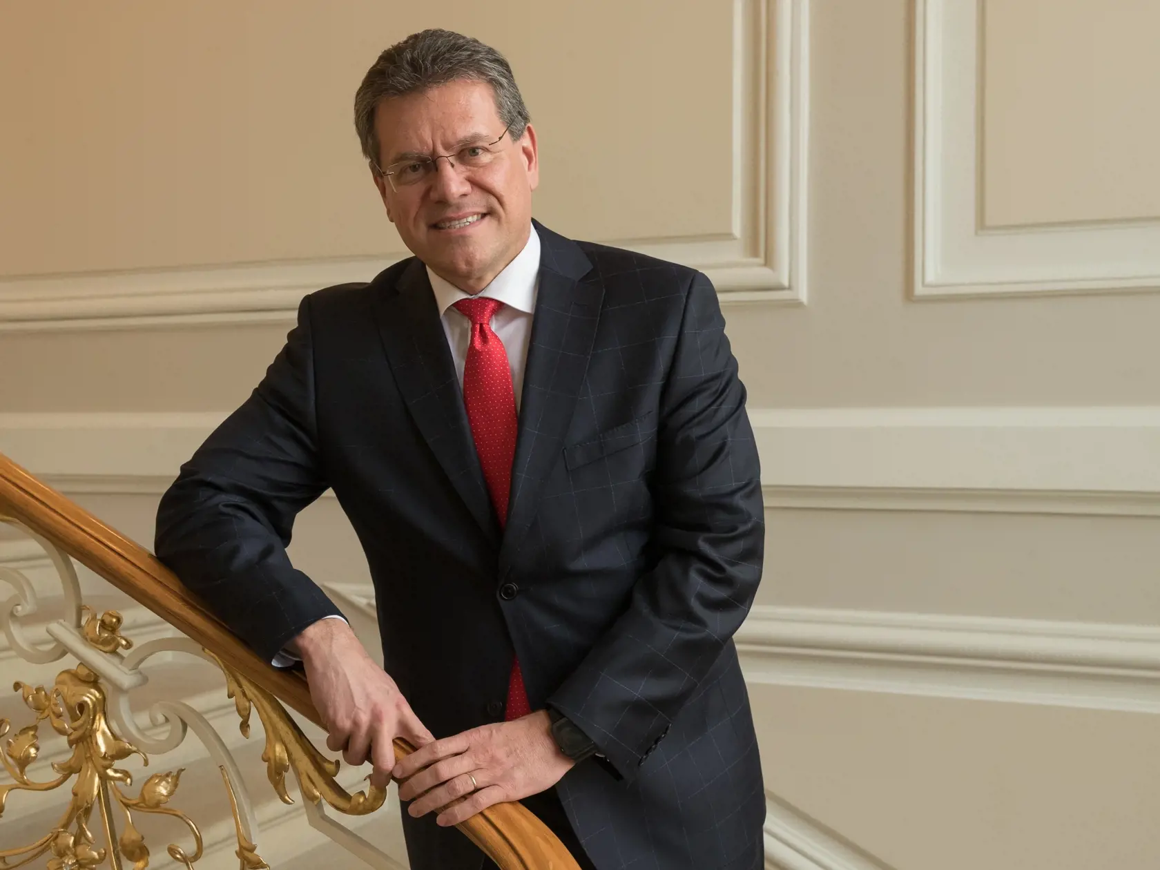 Kandidát na post prezidenta Slovenskej republiky Maroš Šefčovič so svojou manželkou Helenou v predvolebnom rozhovore pre týždenník Život.