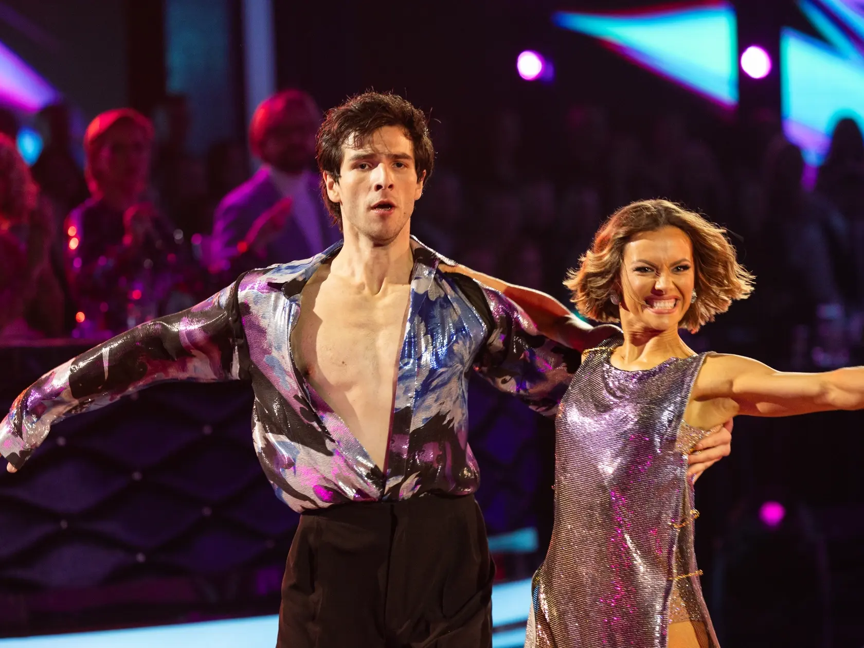 Na snímke Kristián Baran a Dominika Rošková počas šiesteho kola Let's dance 2025.