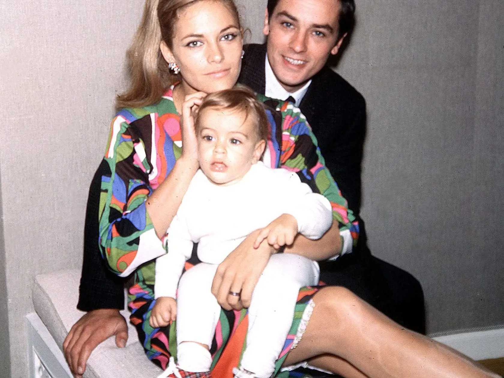 Anthony Delon,  Alain Delon, Nathalie Delon