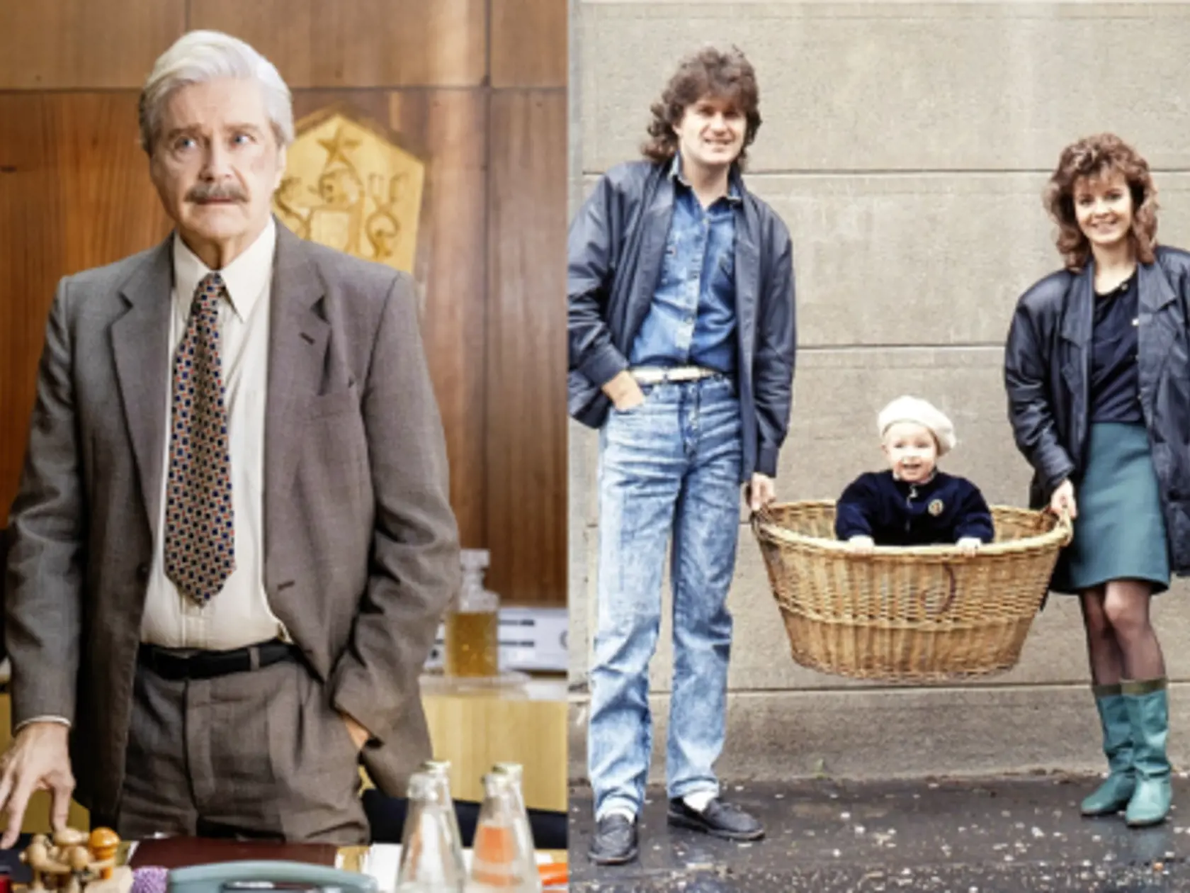 Štefan Skrúcaný po rokoch opäť účinkuje v seriáli. Prijal ponuku do Sľubu, ktorý mapuje dobu 80. roky. Na retro snímke vpravo herec s exmanželkou Zuzanou Tlučkovou a ich synom.