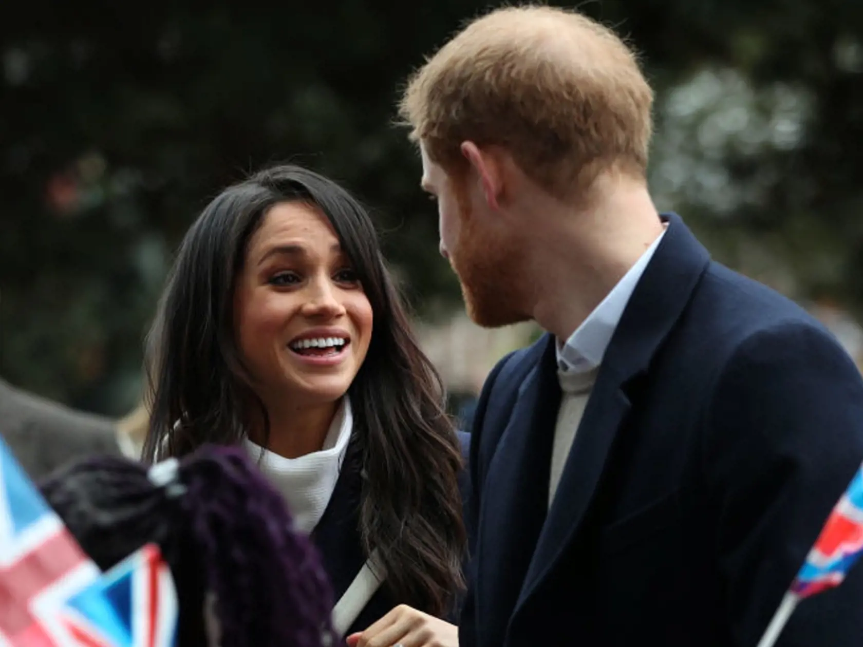 BIRMINGHAM, ENGLAND - MARCH 08:  Prince Harry and Meghan Markle meet local school children during a visit to Birmingham on March 8, 2018 in Birmingham, England.  (Photo by Hannah McKay-WPA Pool/Getty Images)