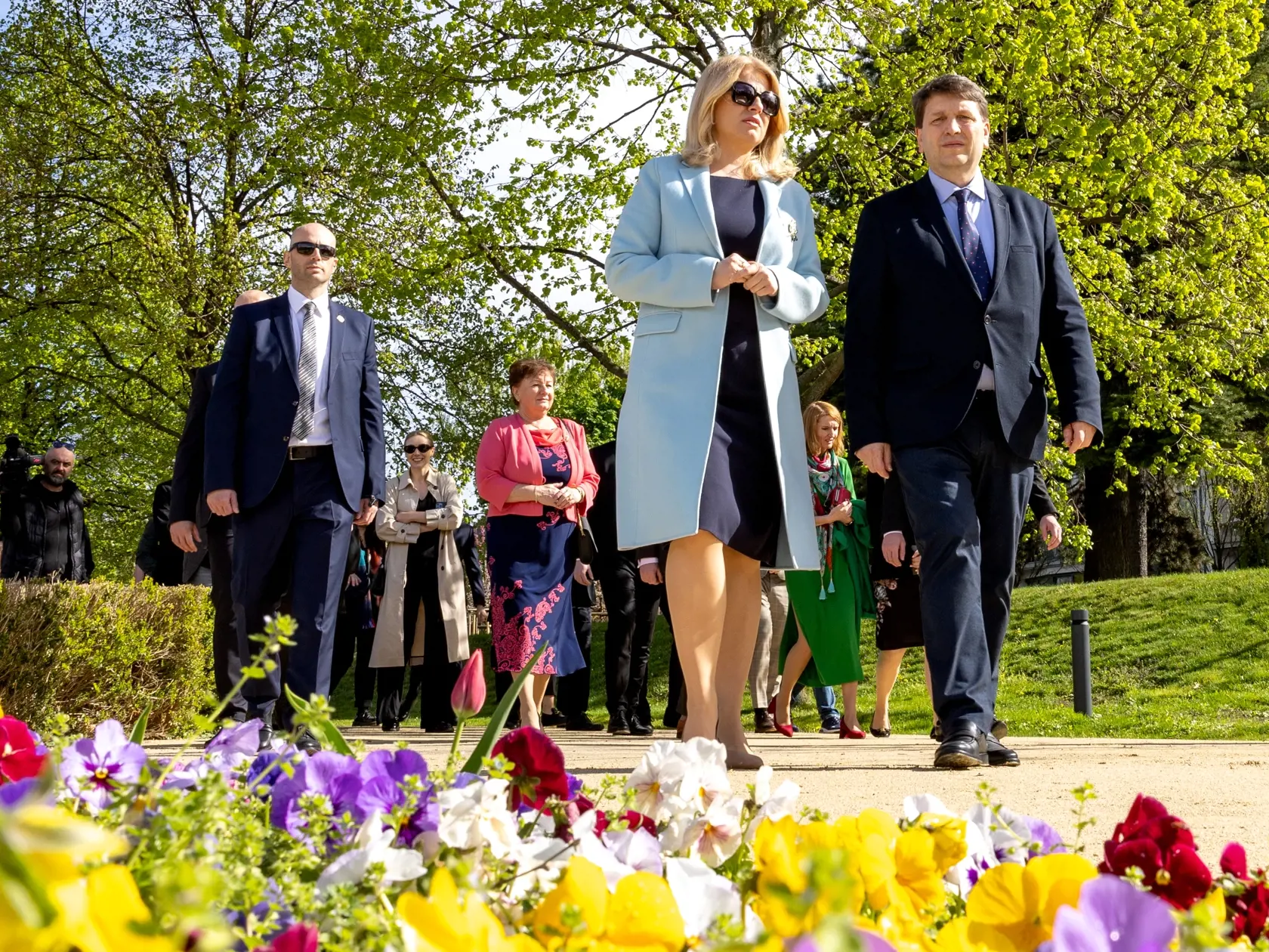 Prezidentka Slovenskej republiky Zuzana Čaputová otvorila za prítomnosti pozvaných hostí Grasalkovičovu záhradu po revitalizácii.