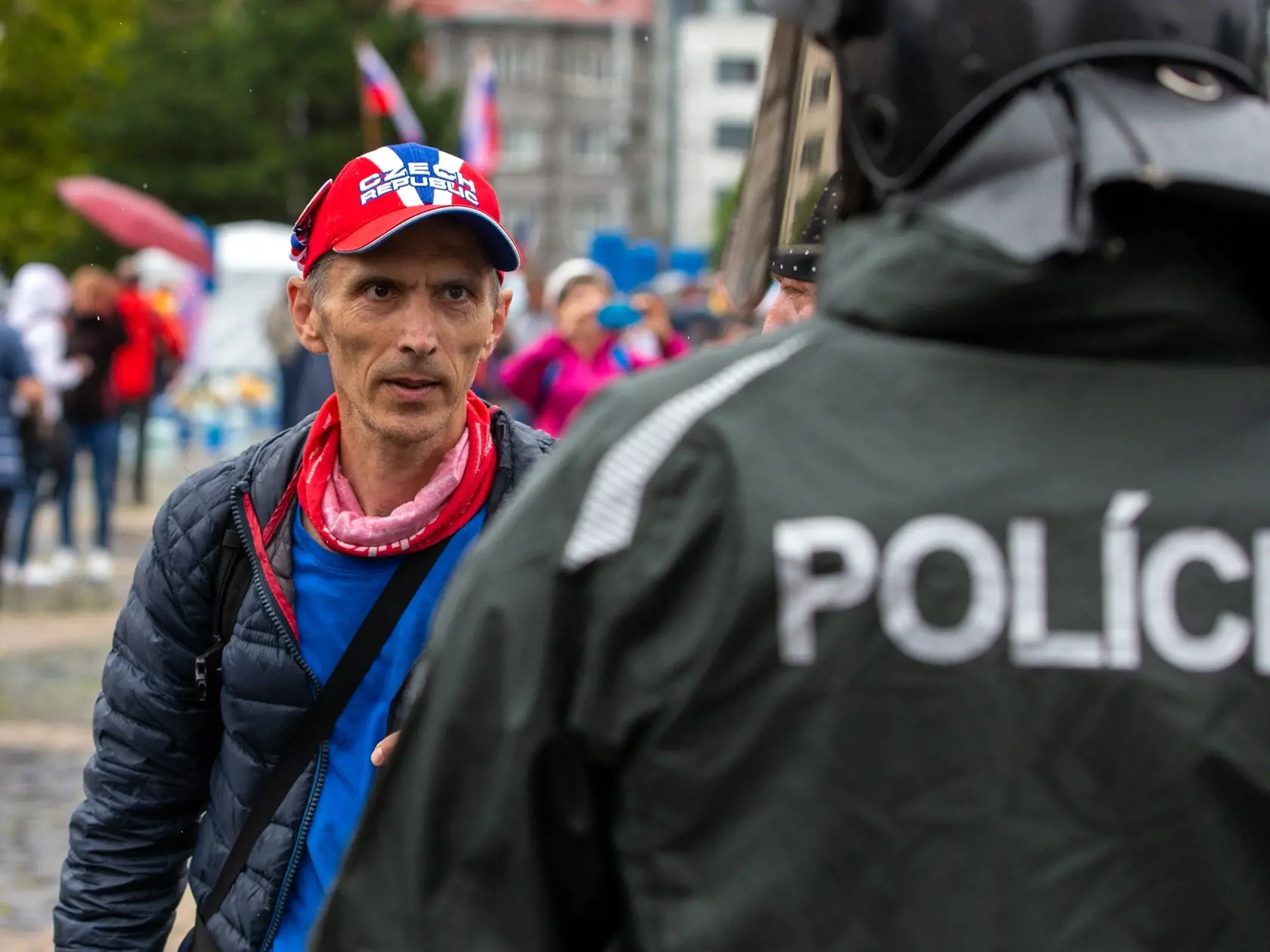 Demonštrácia v centre Bratislavy proti očkovaniu, pandemickým opatreniam, prezidentke SR Zuzane Čaputovej, členom vlády a parlamentu.