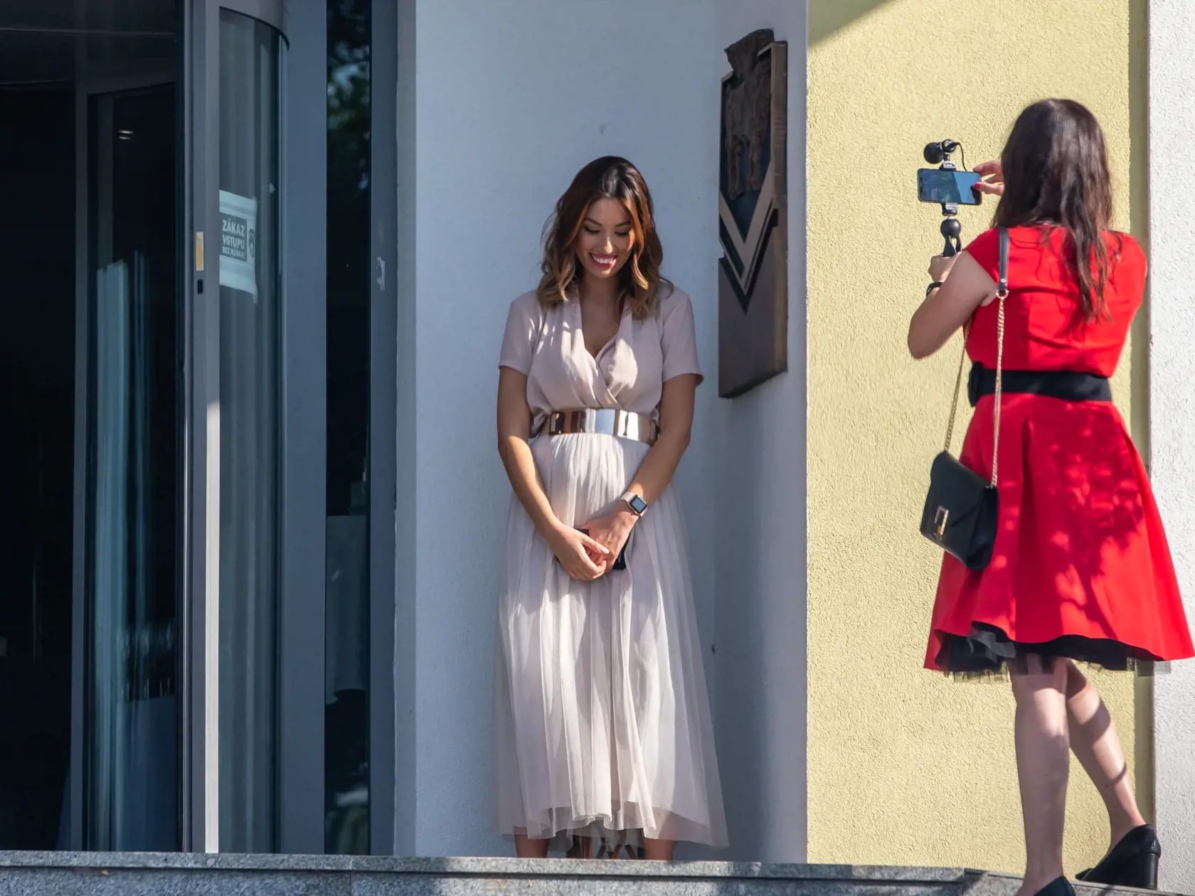 Na snímke je Daniela Cristová počas oslavy svojej mamy Ivany Christovej.