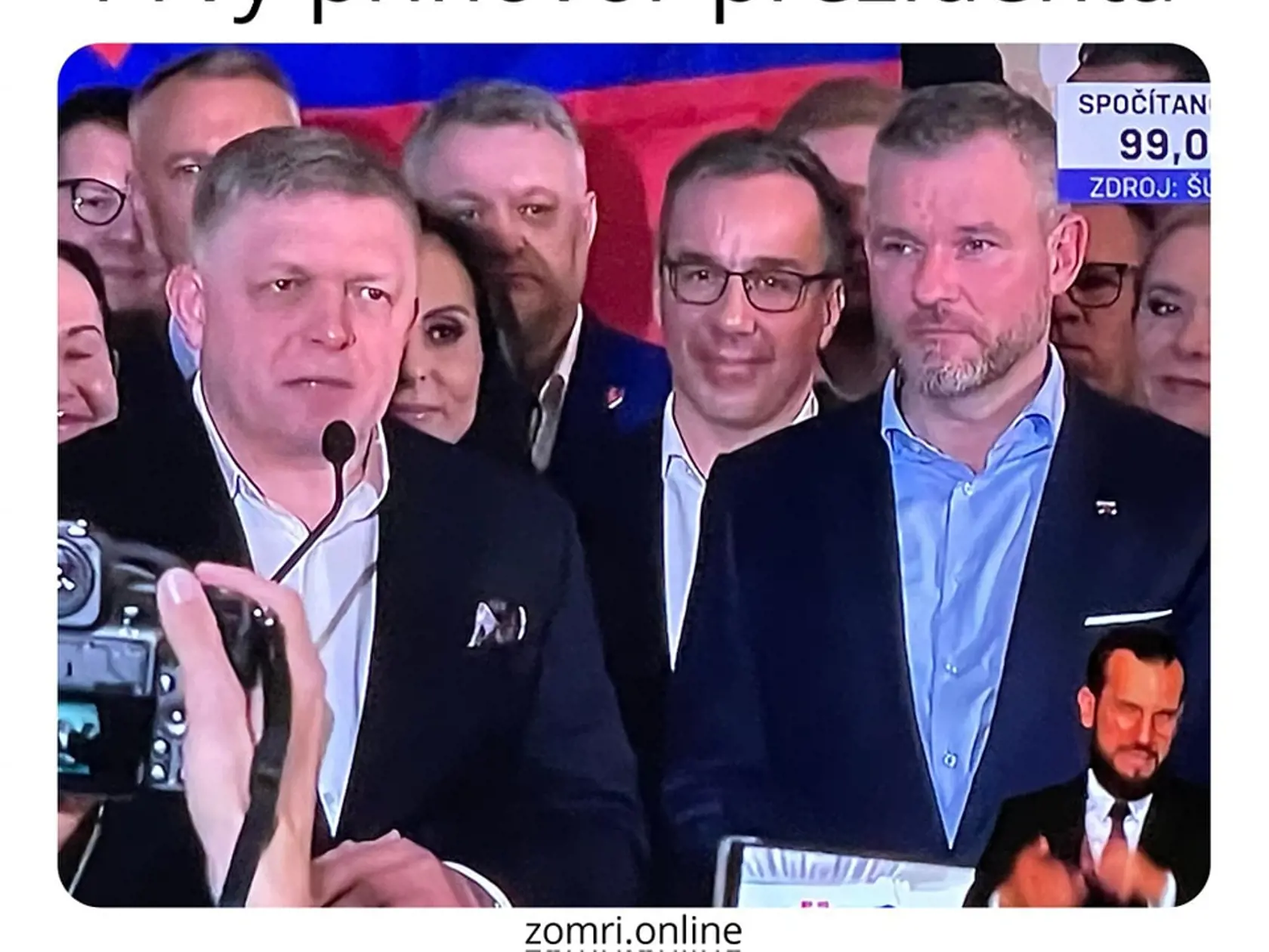 Po úspešnom výsledku prezidentských volieb sa nová hlava štátu Peter Pellegrini neprihovoril novinárom sám, bol s ním v jeho volebnej centrále aj premiér Robert Fico. Aj on sa cítil ako prezident?