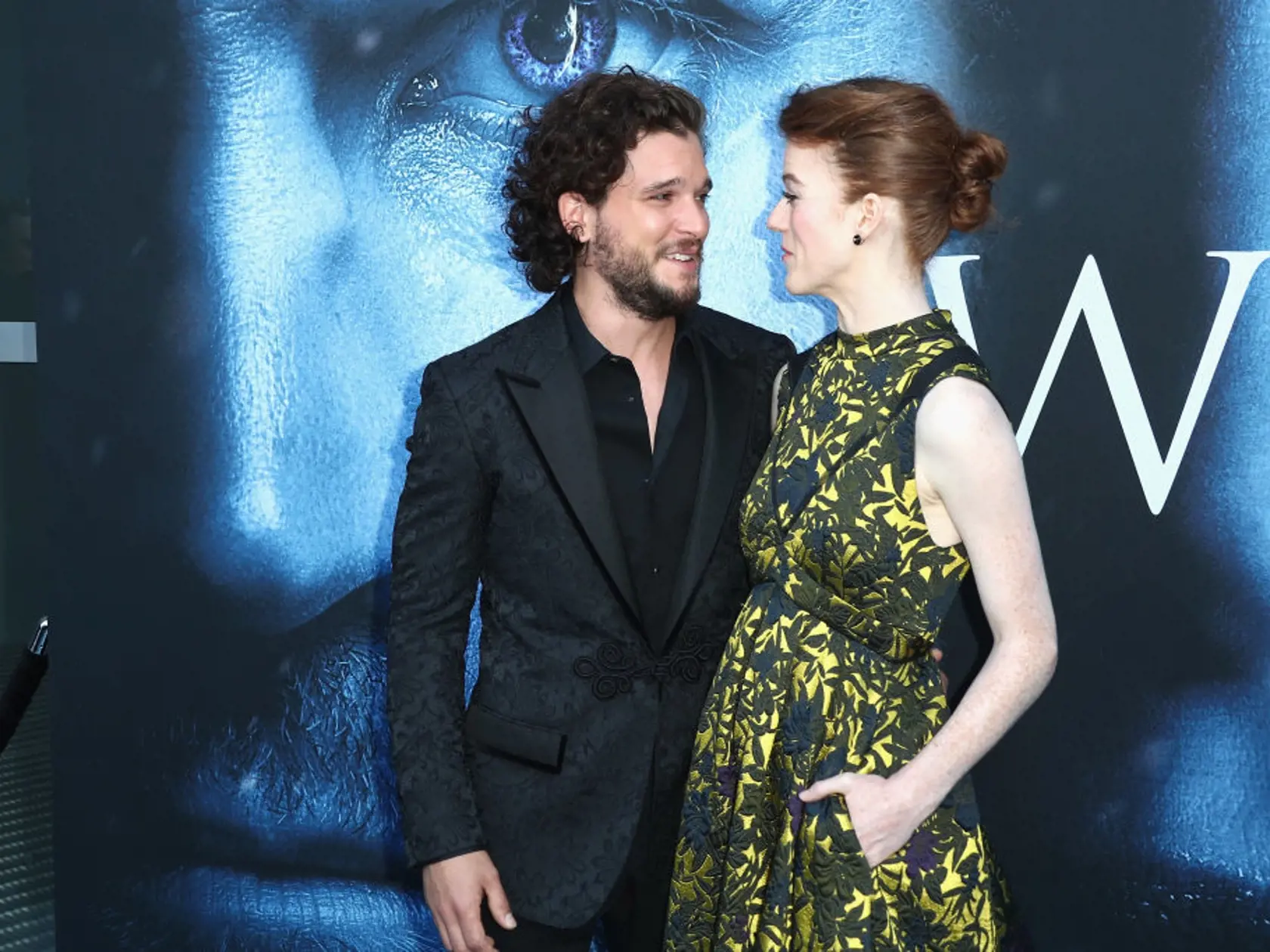 LOS ANGELES, CA - JULY 12:  Actors Kit Harington and Rose Leslie attend the premiere of HBO's "Game Of Thrones" season 7 at Walt Disney Concert Hall on July 12, 2017 in Los Angeles, California.  (Photo by Frederick M. Brown/Getty Images)