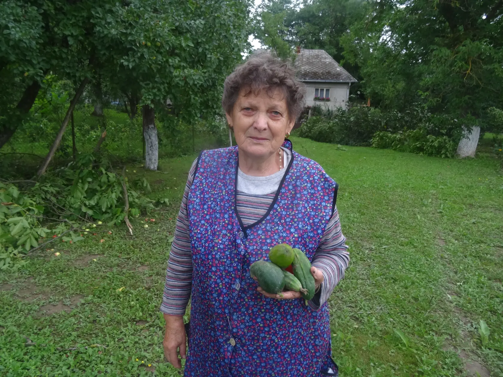 Pani Anna Pavlišková je z toho čo sa stalo s ich domom veľmi nešťastná.