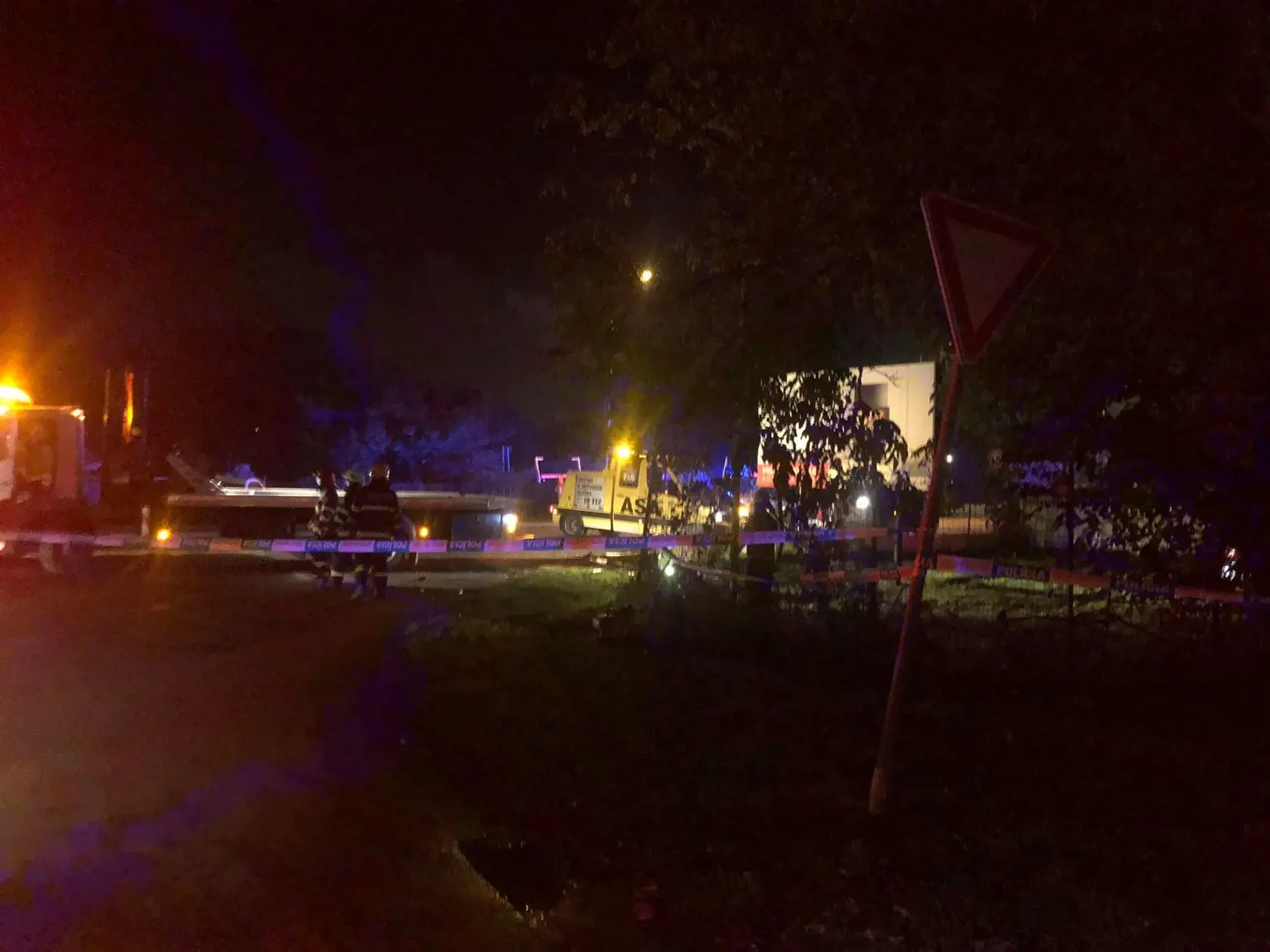 Miesto nehody Borisa Kollára na bratislavskej Ulici Svornosti