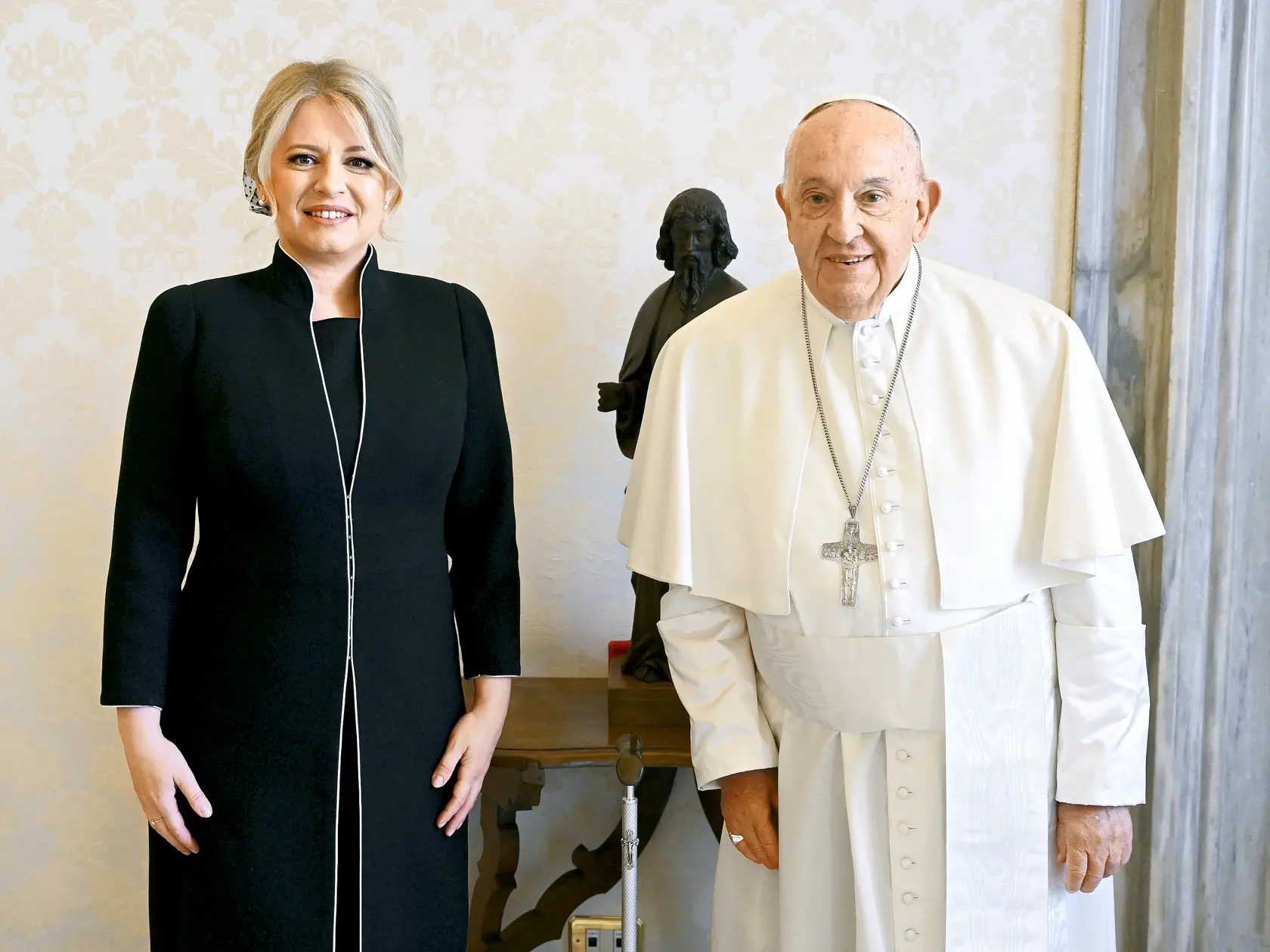 Bývalá prezidentka má s najvyšším pontifikom dobrý vzťah.