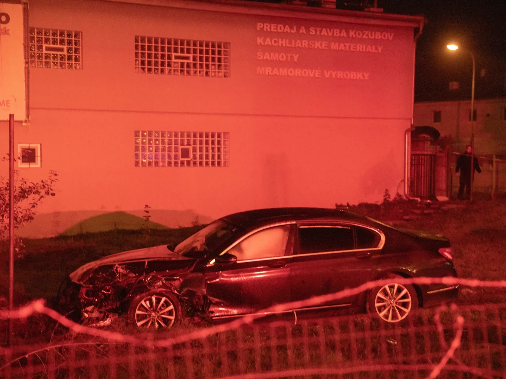 Na snímke je dopravná nehoda s predsedom parlamentu Borisom Kollárom v Bratislave.