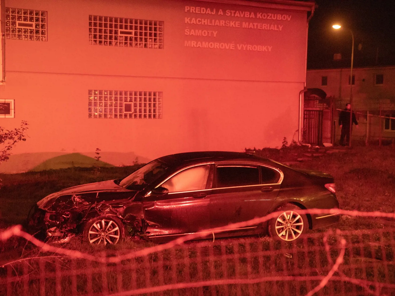 Na snímke je dopravná nehoda s predsedom parlamentu Borisom Kollárom v Bratislave.