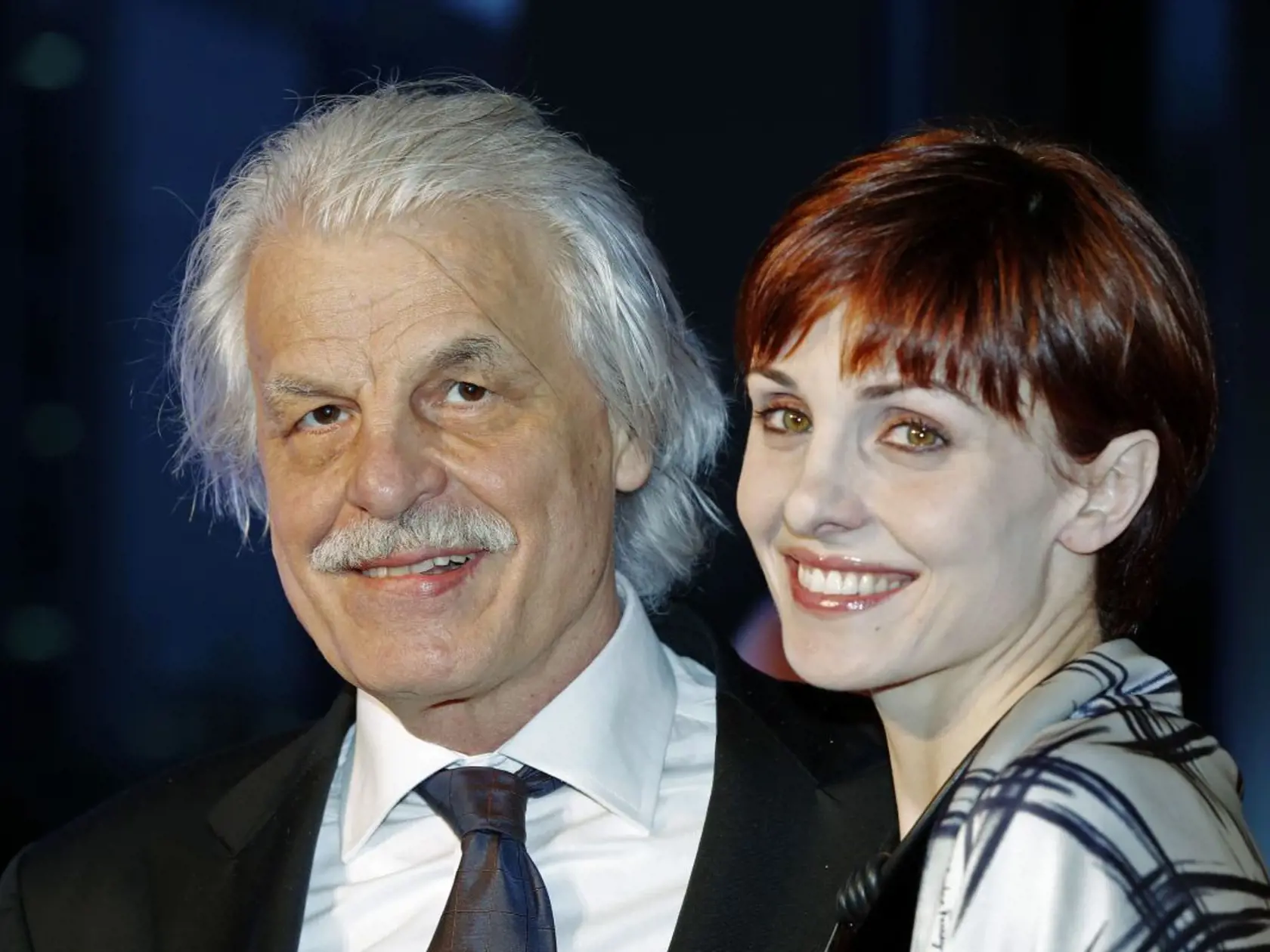 Michele Placido so svojou druhou manželkou