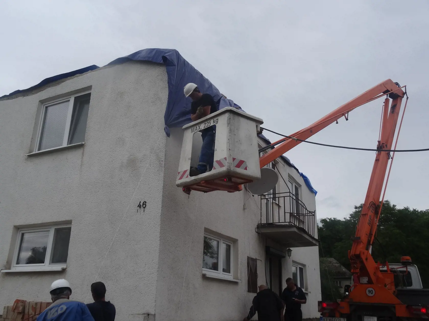 Najviac zasiahnutý bol dom manželov Pavliškovcov.