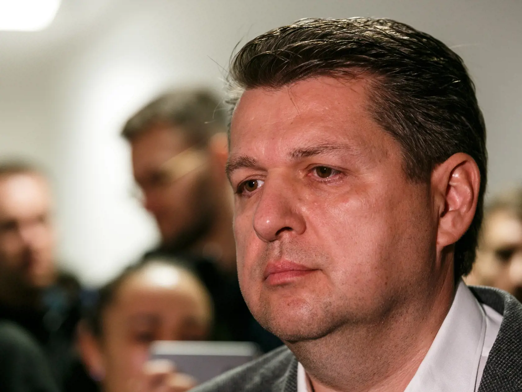 Na snímke Ladislav Bašternák na súde vo veci  neodvedenia dane a poistného.
