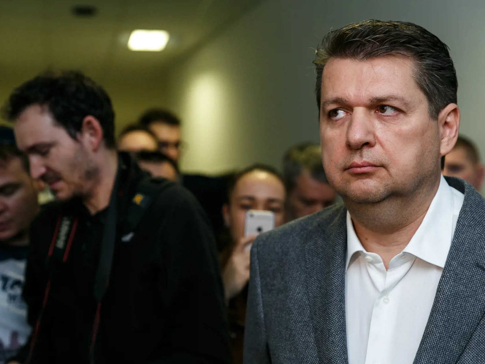 Na snímke Ladislav Bašternák na súde vo veci  neodvedenia dane a poistného.