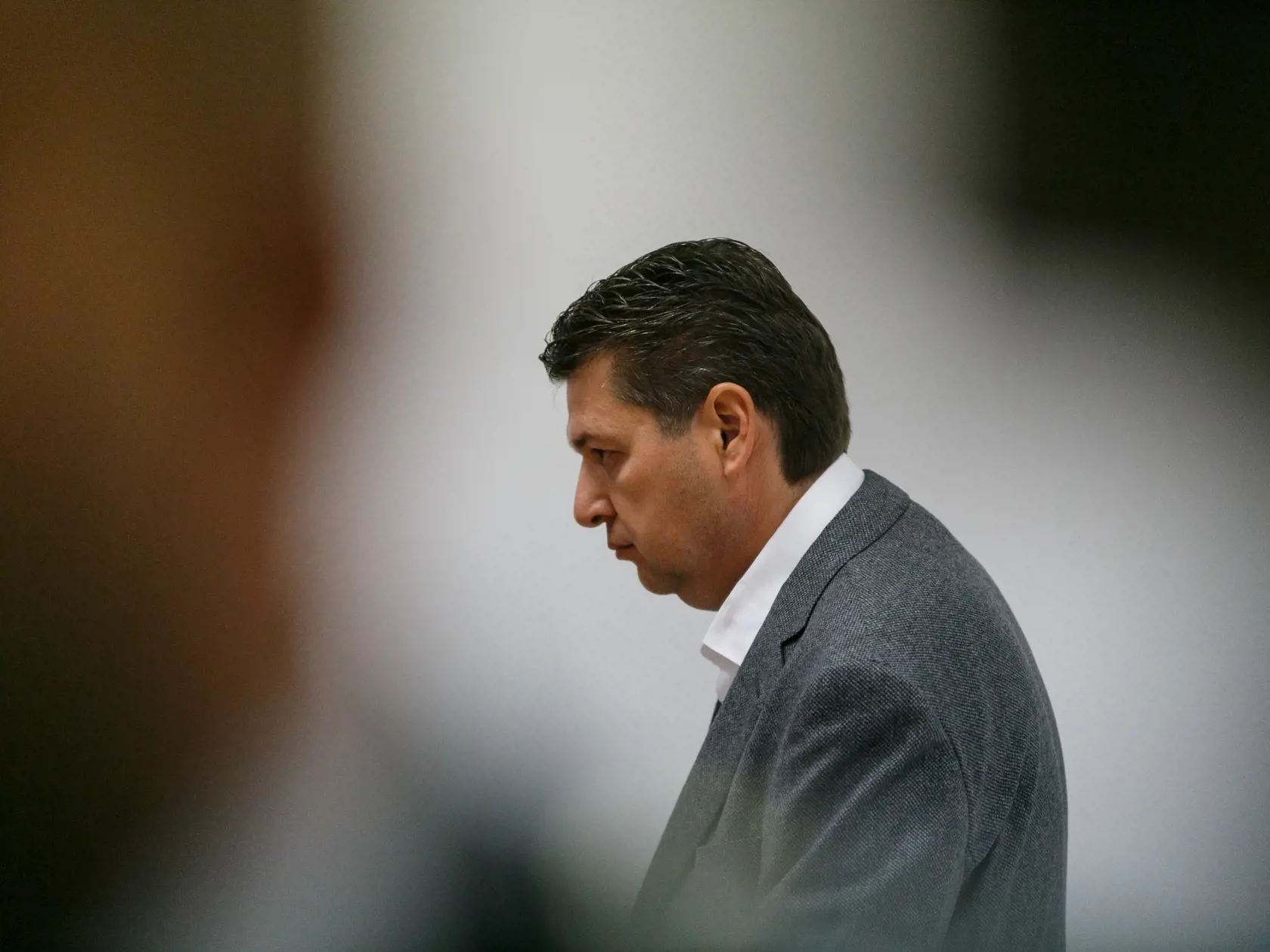 Na snímke Ladislav Bašternák na súde vo veci  neodvedenia dane a poistného.