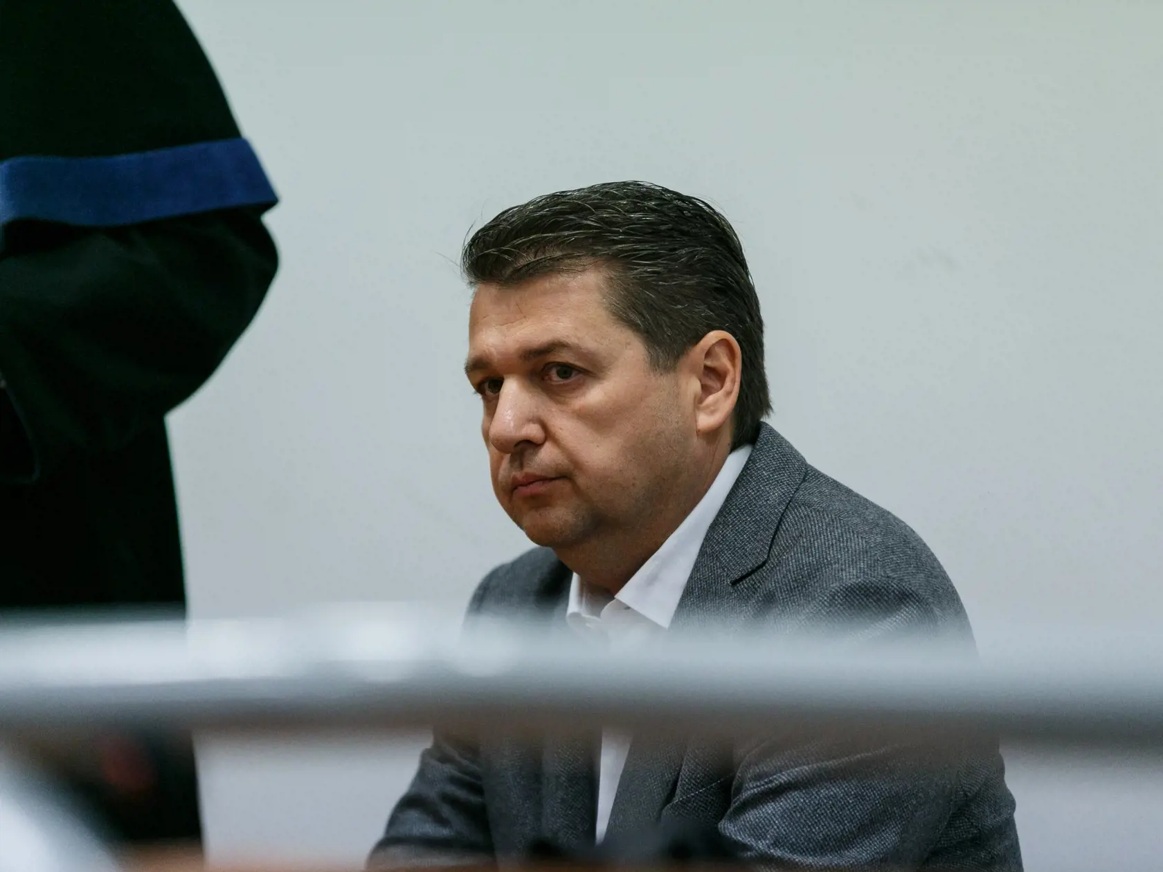 Na snímke Ladislav Bašternák na súde vo veci  neodvedenia dane a poistného.
