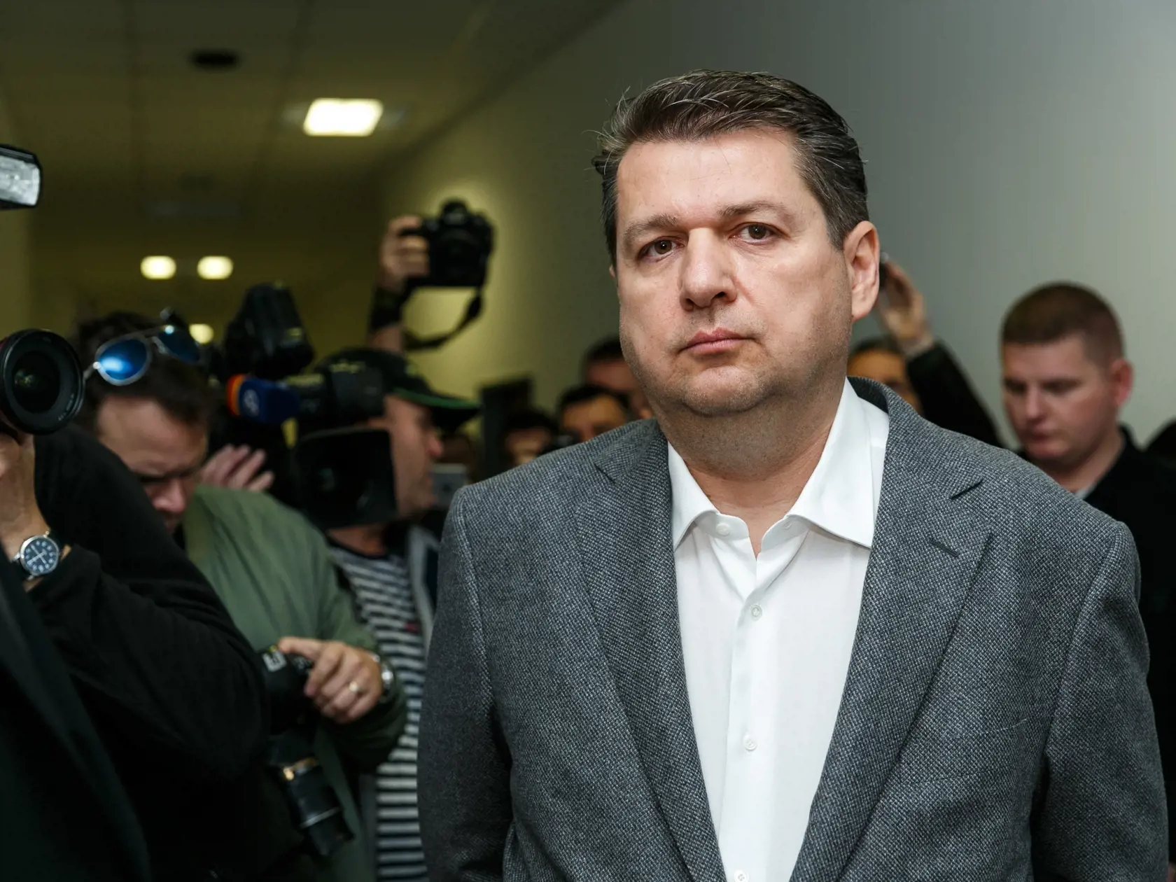 Na snímke Ladislav Bašternák na súde vo veci  neodvedenia dane a poistného.