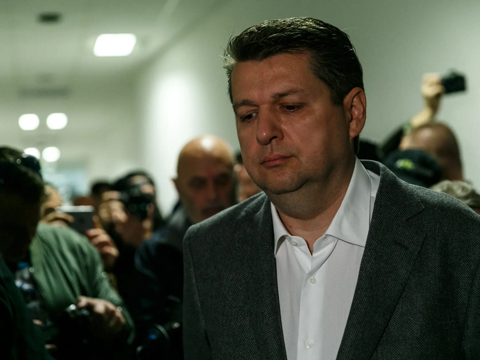 Na snímke Ladislav Bašternák na súde vo veci  neodvedenia dane a poistného.