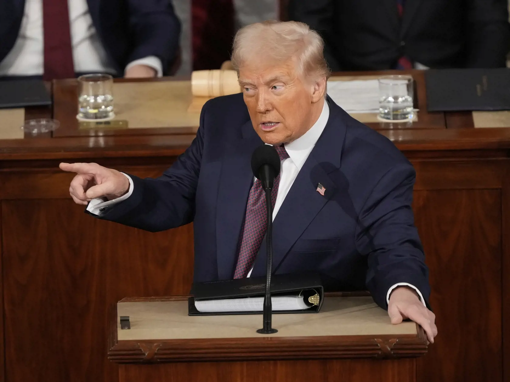 WA 39 Washington - Americký prezident Donald Trump vystupuje s príhovorom na pôde amerického Kongresu vo Washingtone v utorok 4. marca 2025. FOTO TASR/AP