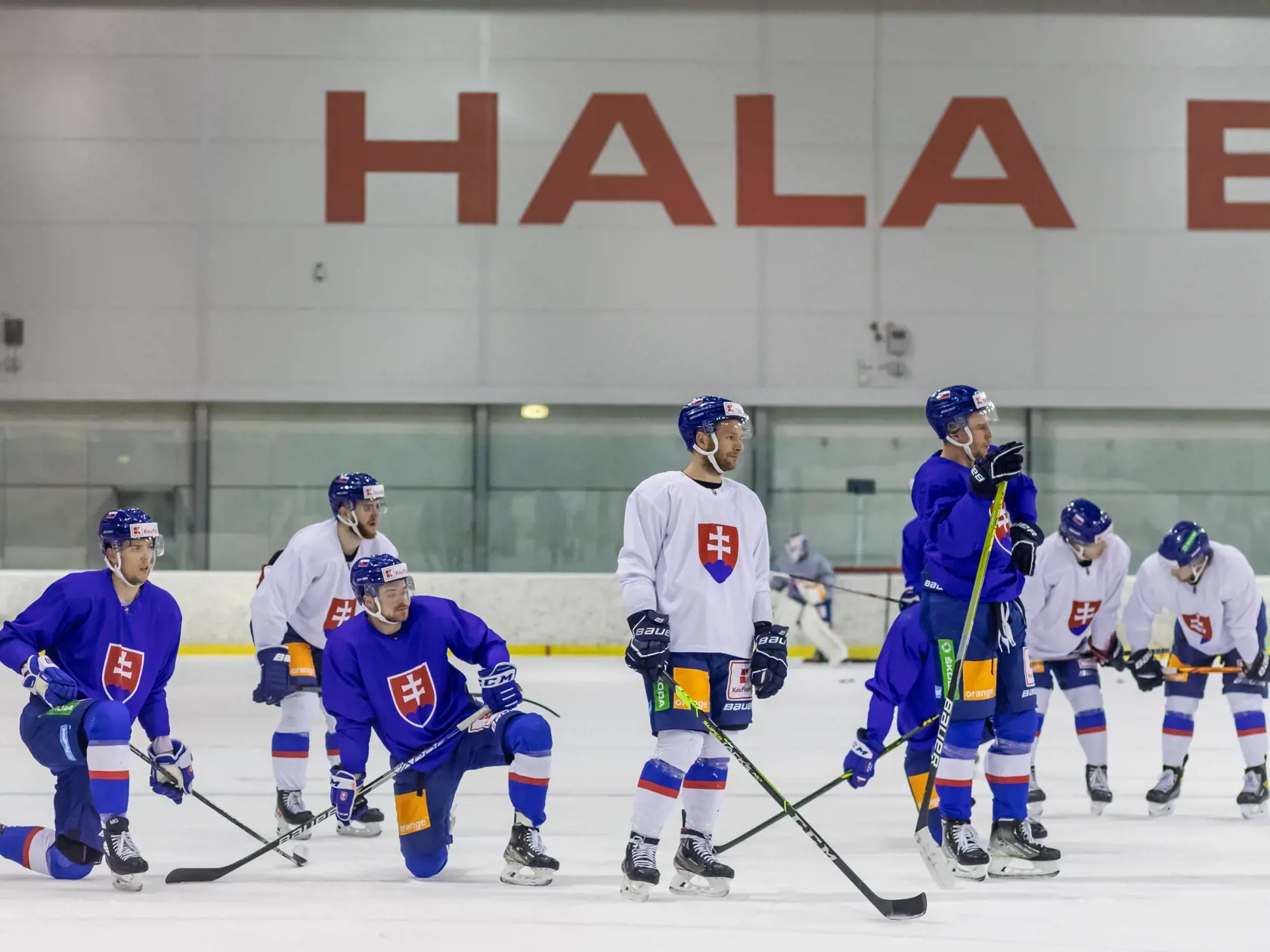 Posledný tréning slovenskej hokejovej reprezentácie pred MS 2022.