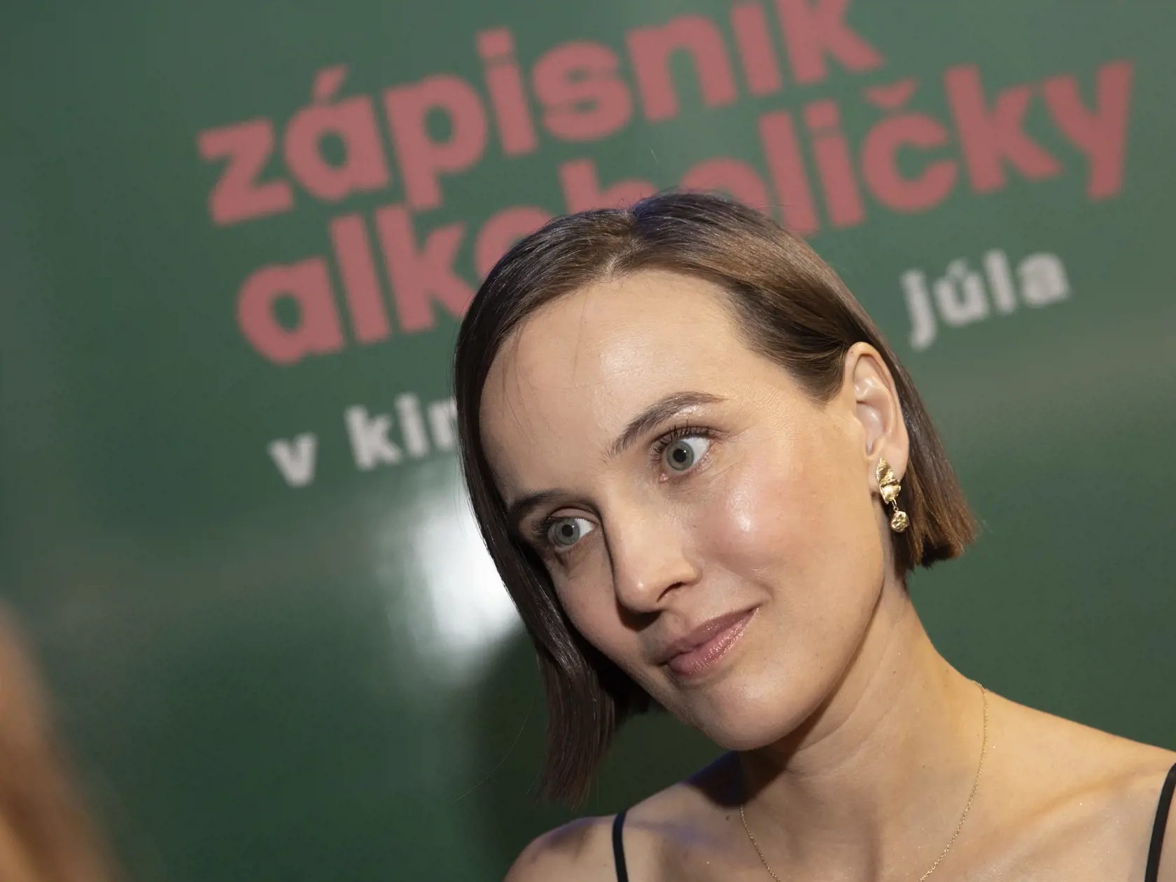 Tereza Ramba na slávnostnej premiére snímky Zápisník alkoholičky.