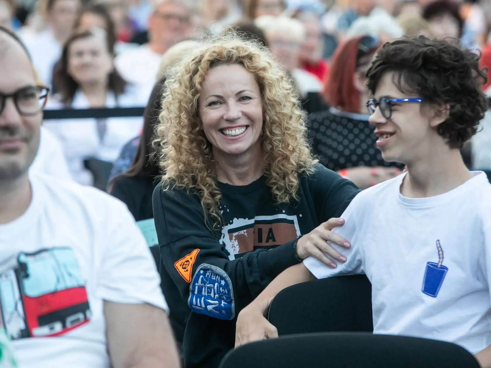 Rok 2022: Letný galavečer pred SND. Na snímke je Diana Mórová so synom Quidom.