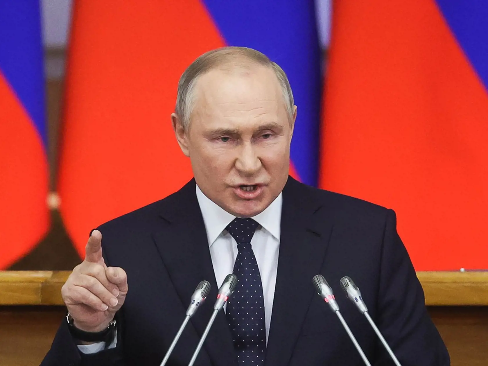 Na snímke ruský prezident Vladimir Putin