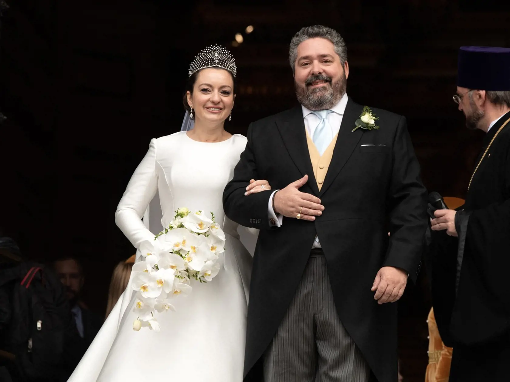 George Mikhailovich a jeho manželka, talianka menom Victoria.