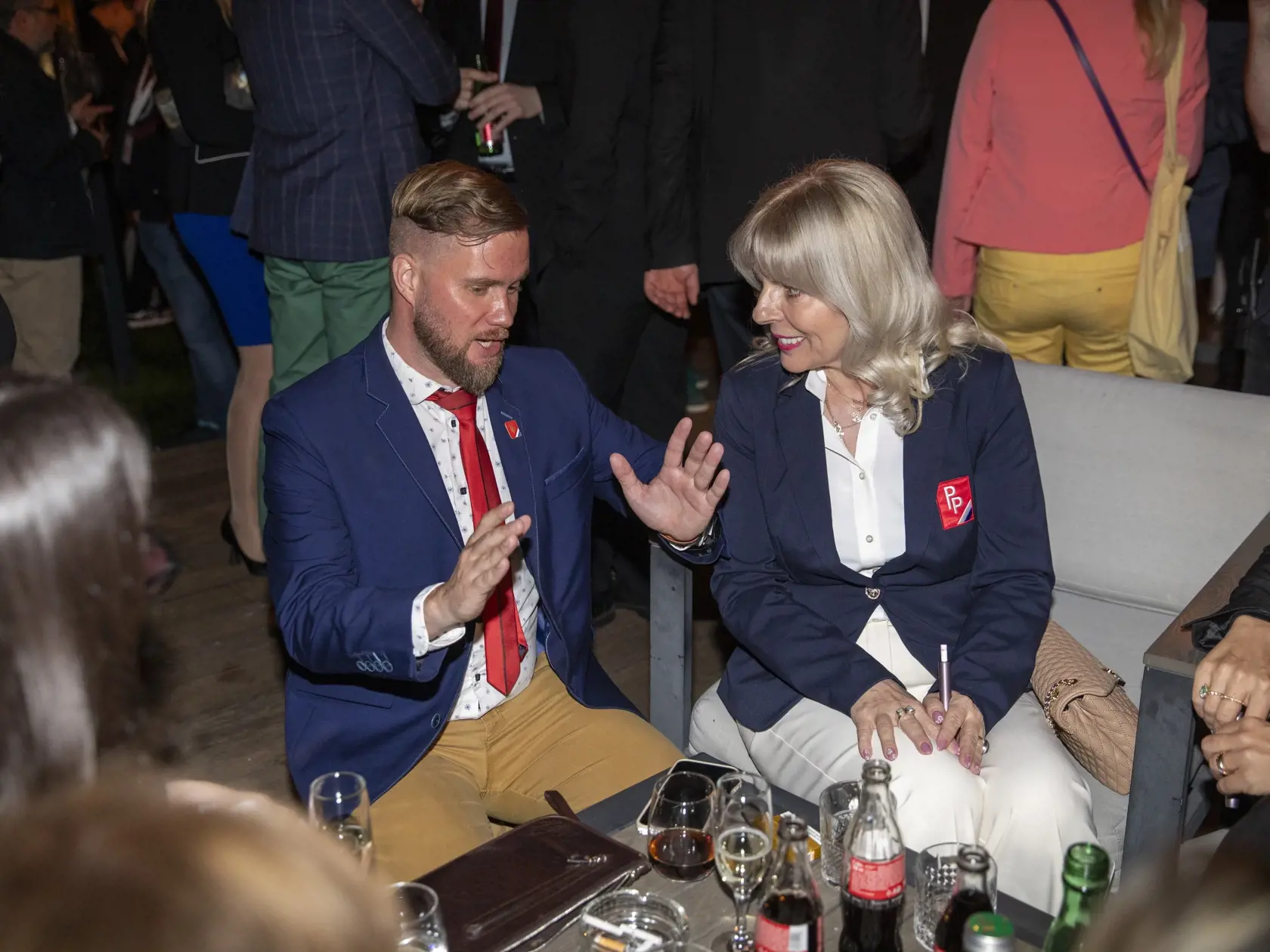 Slovenskí politici a ich rodinní príslušníci počas volebného dňa.