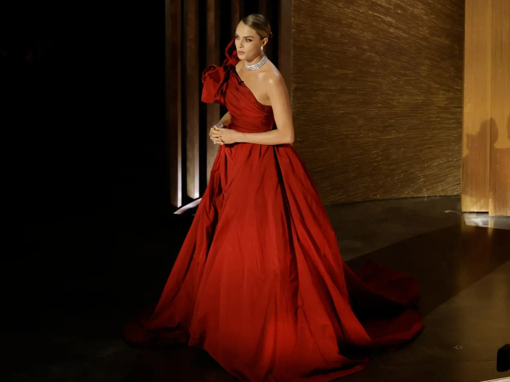 Modelka a herečka Cara Delevingne na tohtoročných Oscaroch