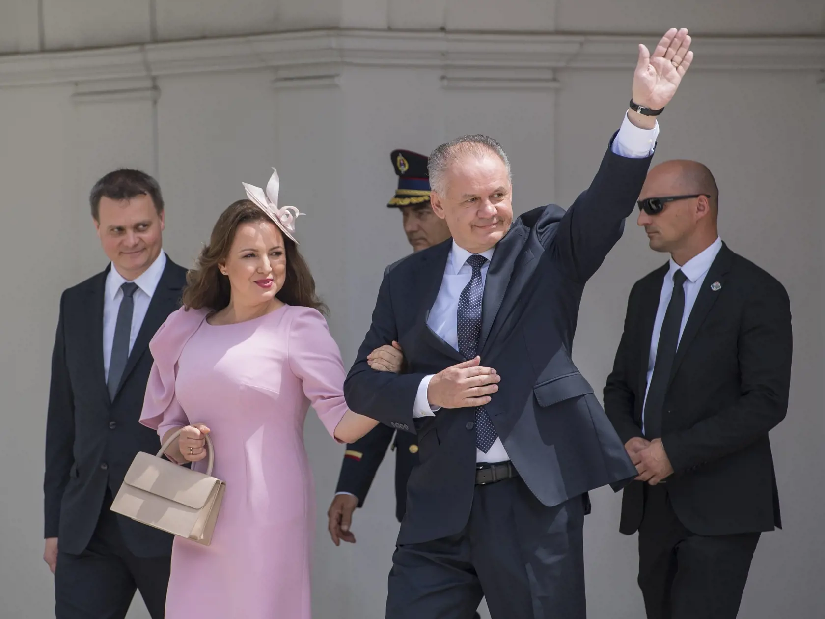 Prezident Andrej Kiska s manželkou Martinou.