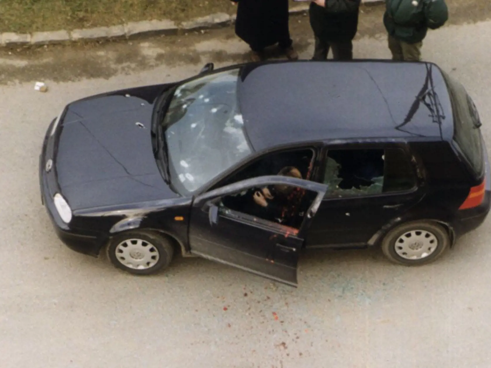 Auto, v ktorom rozstrieľali Borženského konkurenta Karola Kollárika.