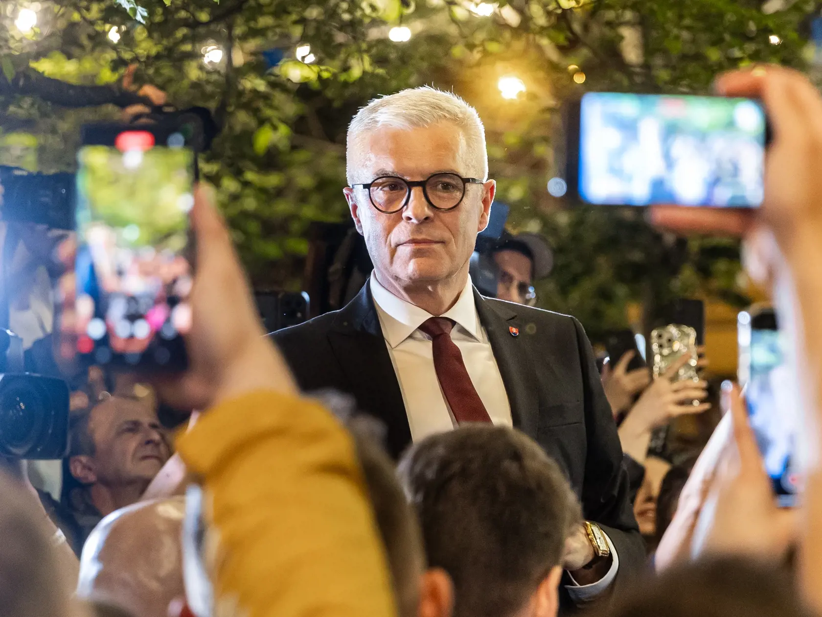 Volebná centrála prezidentského kadidáta Ivana Korčoka v Bratislave. Na snímke Ivan Korčok.