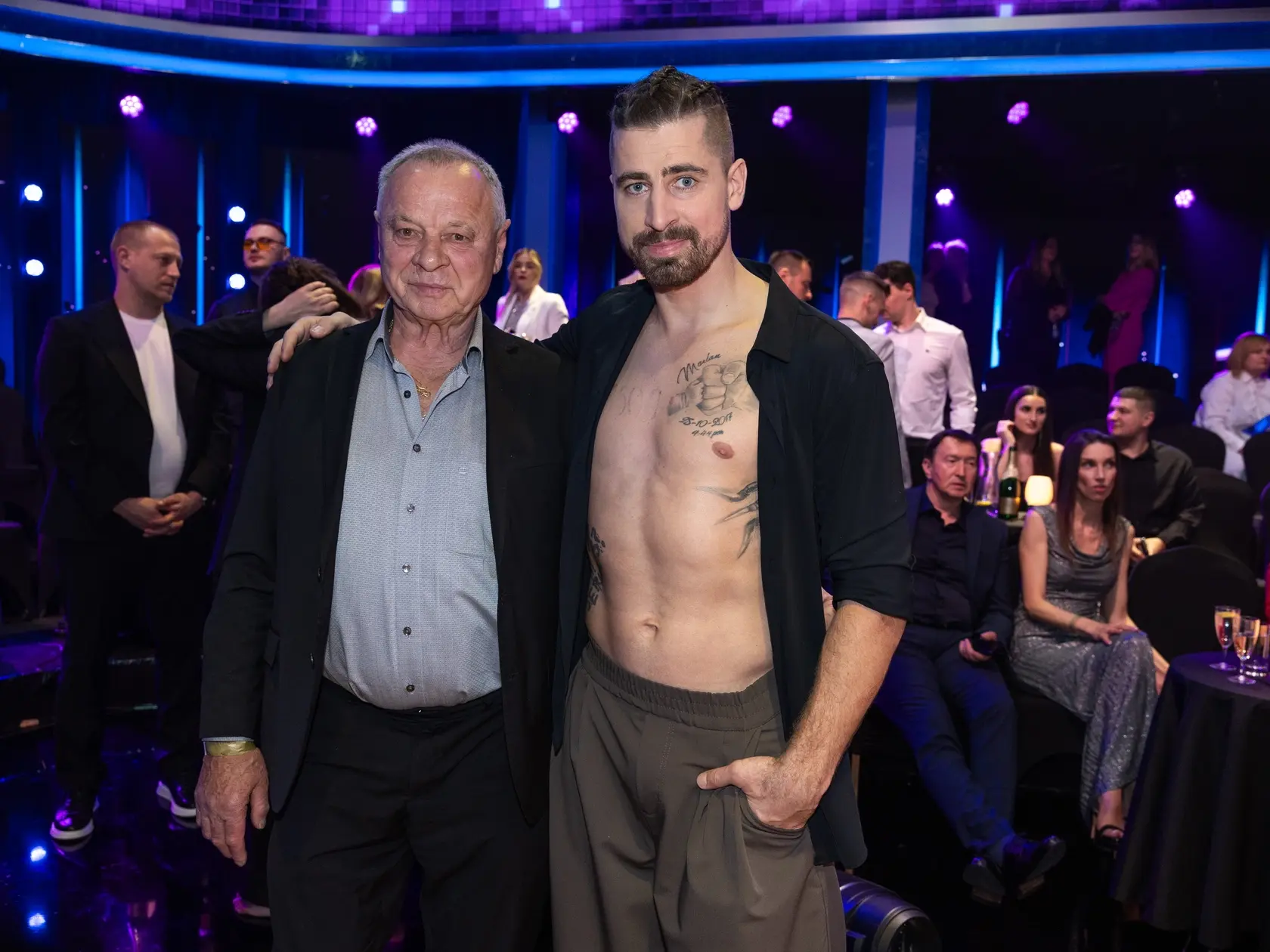 Peter Sagan a jeho otec Ľubomír Sagan počas siedmeho kola Let's dance 2025.