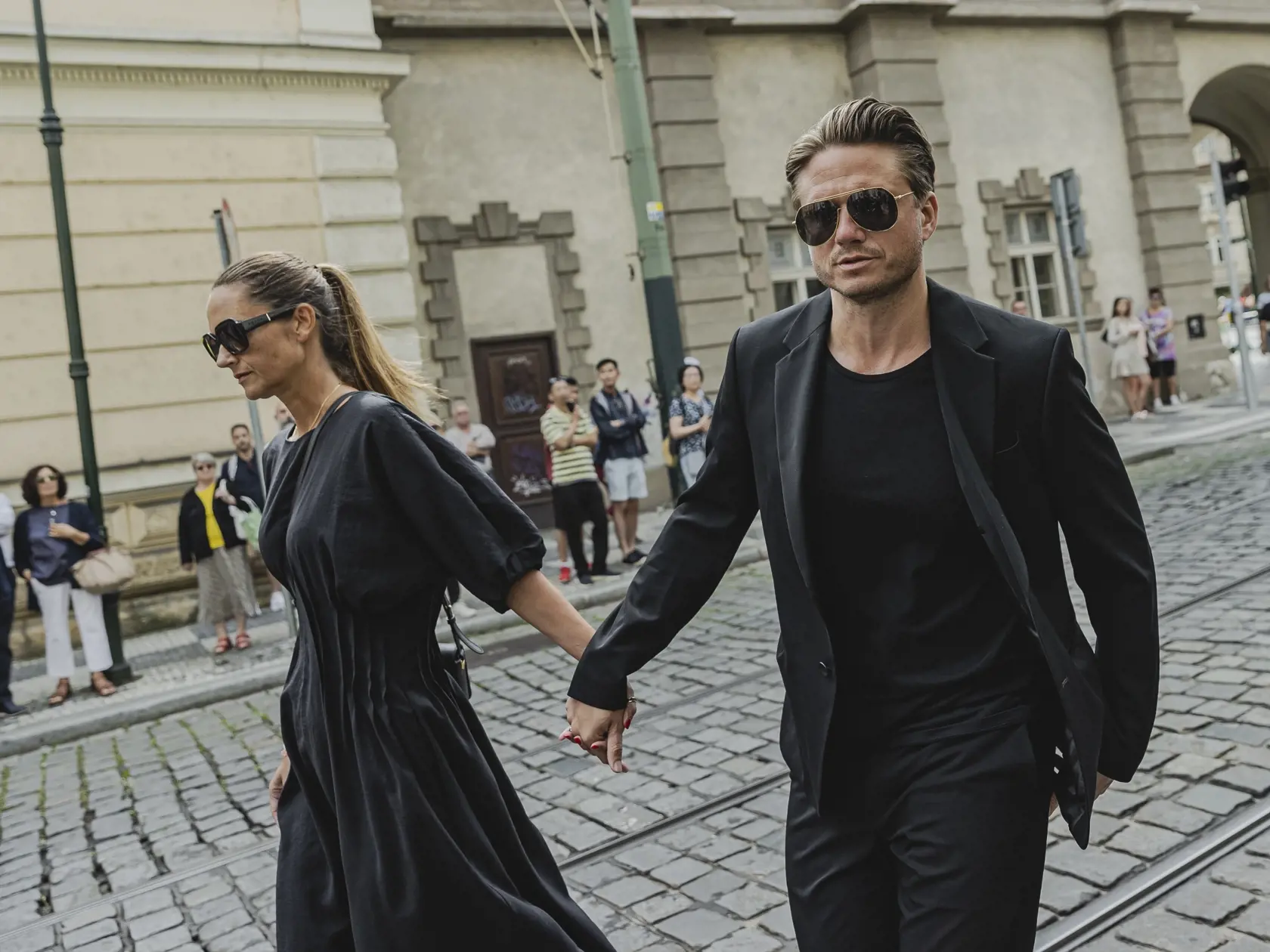 Ondřej Brzobohatý s novou partnerkou Danielou Písařovicovou.