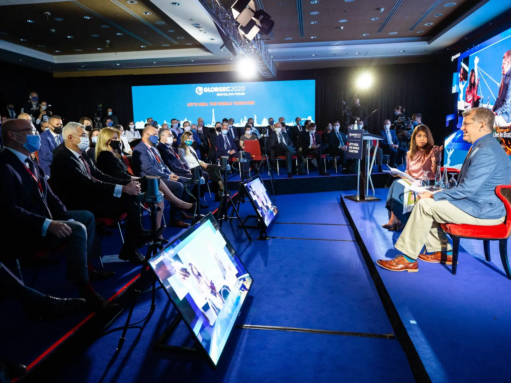 Bezpečnostná konferencia "GLOBSEC 2020" v Bratislave. Na snímke Zuzana Čaputová.