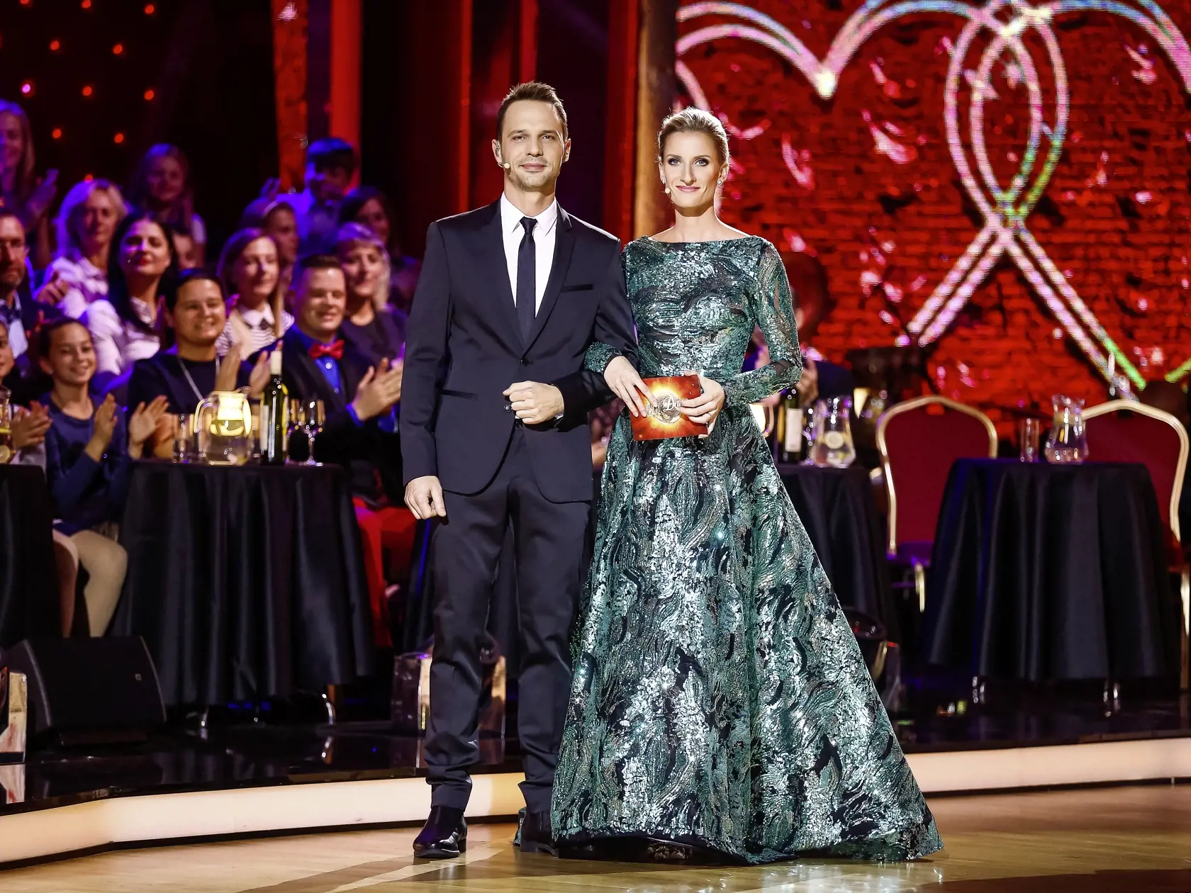5.kolo tanečnej súťaže celebrít Lets Dance vysielané naživo z Bratislavskej Incheby. Na snímke Martin Rausch a Adela Vinczeová