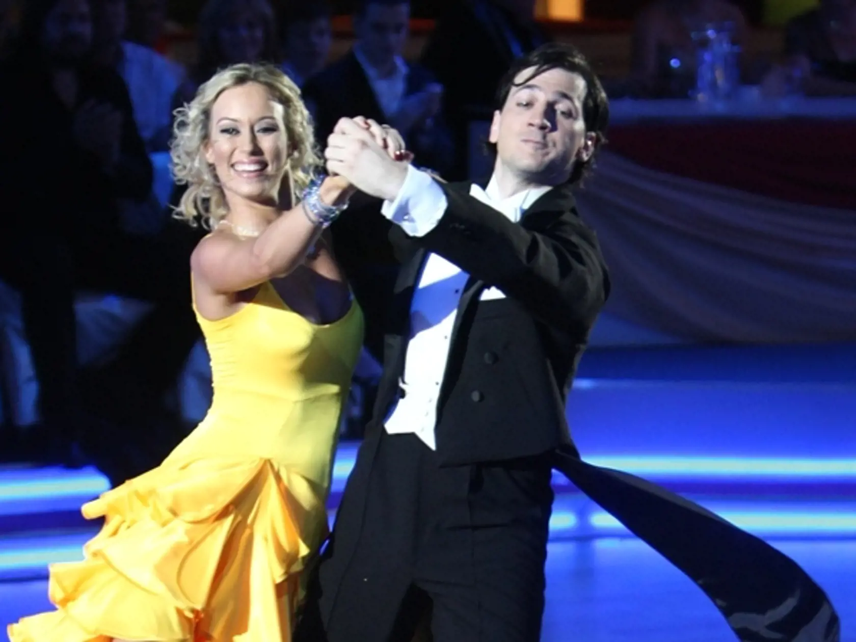 2009: Juraj Mokrý v čase, keď tancoval v Let's Dance. Partnerkou mu bola Katarína Jakeš Štumpfová.