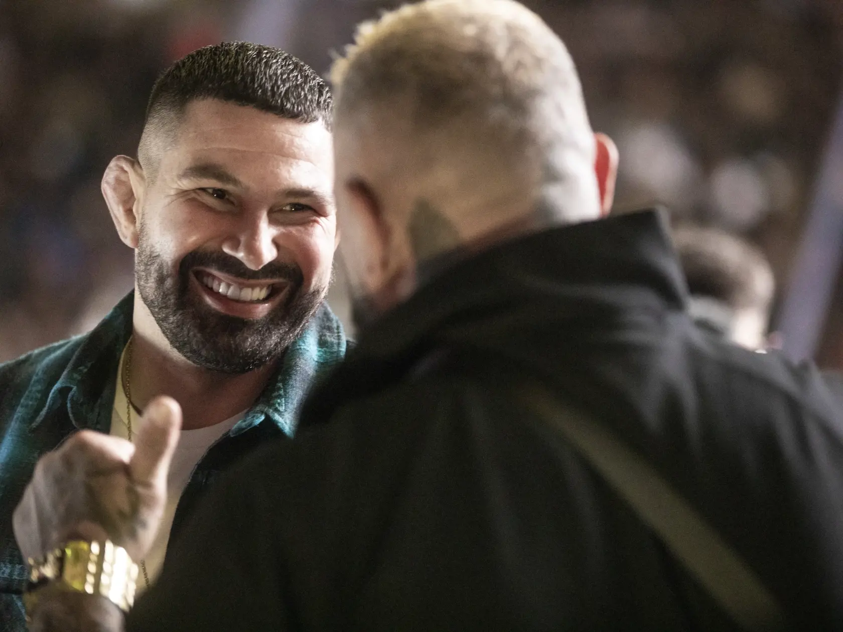 Na snímke je podujatie Oktagon 47 na bratislavskom zimnom štadióne Ondreja Nepelu, ktorého vrcholom bol zápas Slováka Pavla Langera s legendárnym českým MMA bojovníkom Karlosom Vémolom. Na fotke je Attila Végh.