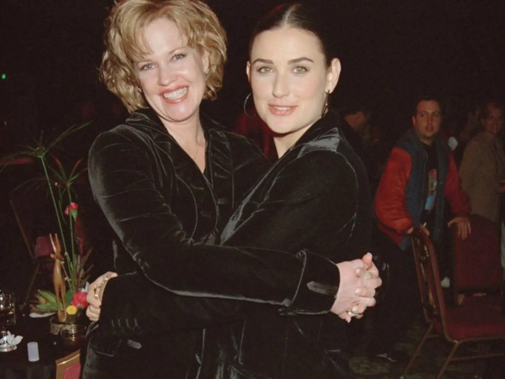 Melanie Griffith na archívnej snímke s Demi Moore