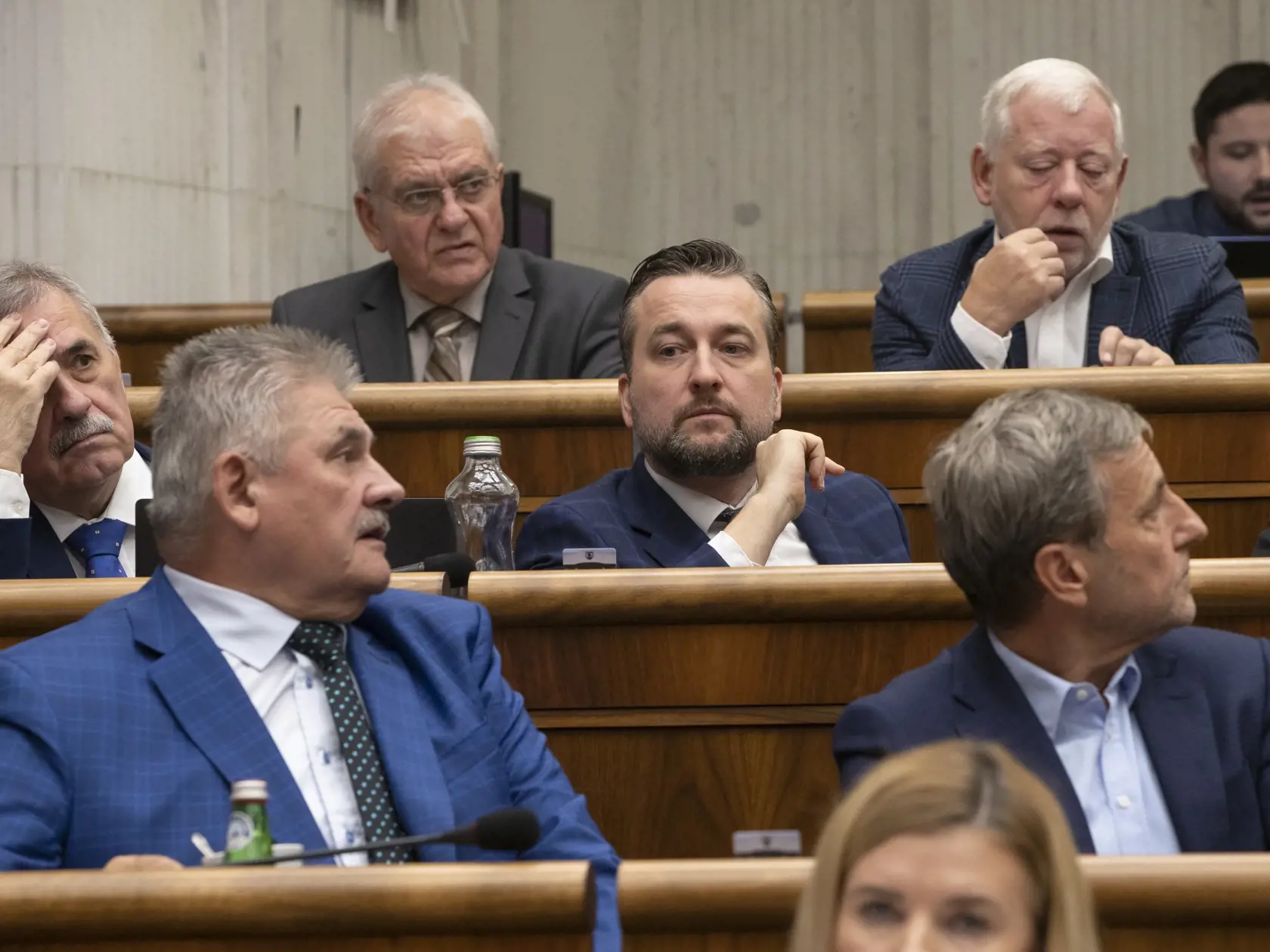 72. schôdza Národnej rady Slovenskej republiky, počas ktorej poslanci hlasovali aj o návrhu odvolania Igora Matoviča z postu ministra financií SR. Na snímke je Ľuboš Blaha.