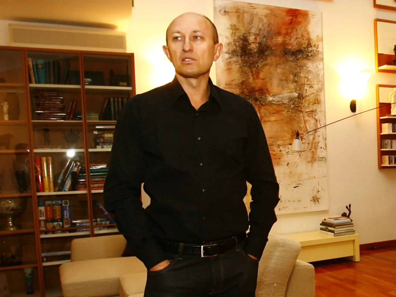 Interiér kaštieľa v Tonkovciach v čase, keď ho Zoroslav Kollár zrekonštruoval.
