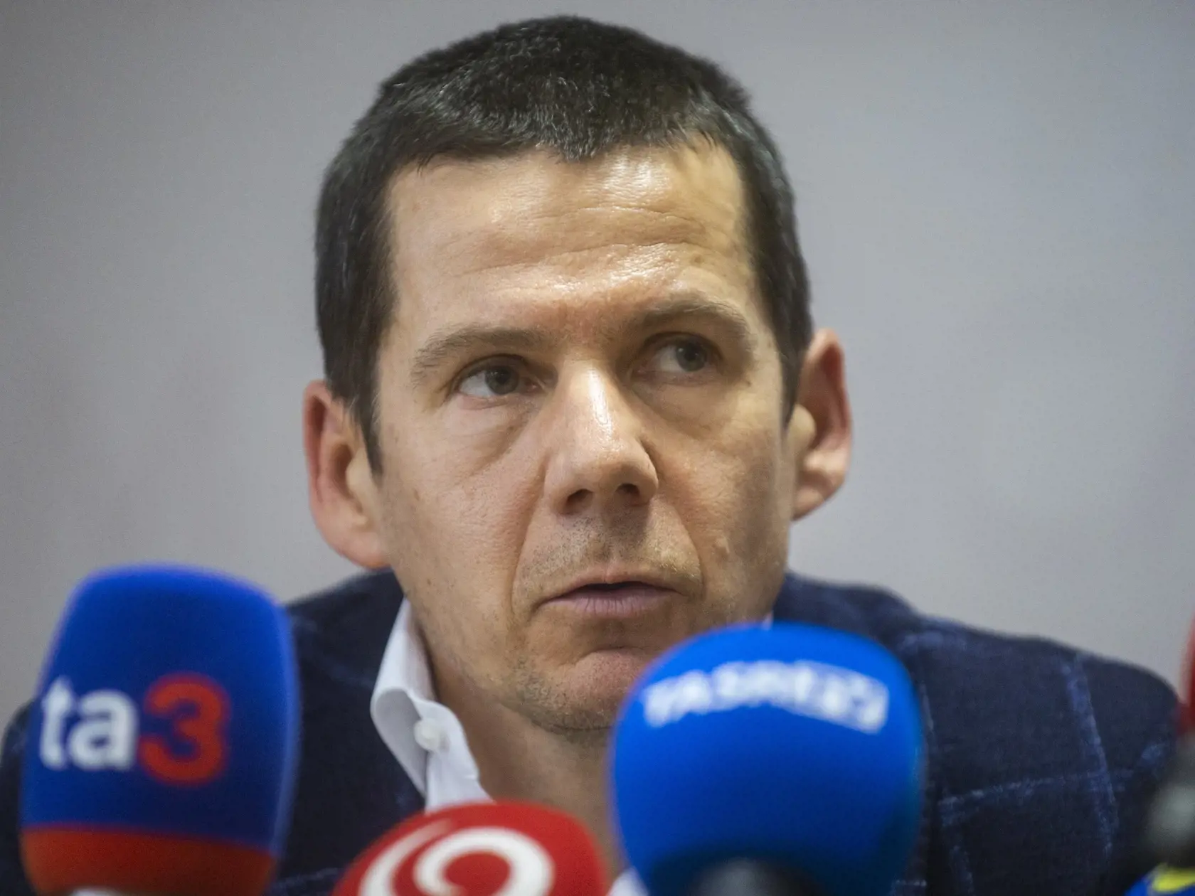 Na snímke prezident Policajného zboru (PZ) SR Štefan Hamran počas tlačovej konferencie na tému Vražda v Michalovciach 4. januára 2023 v Bratislave.