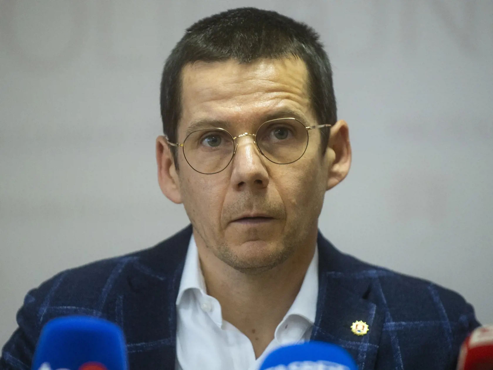 Na snímke prezident Policajného zboru (PZ) SR Štefan Hamran počas tlačovej konferencie na tému Vražda v Michalovciach 4. januára 2023 v Bratislave.
