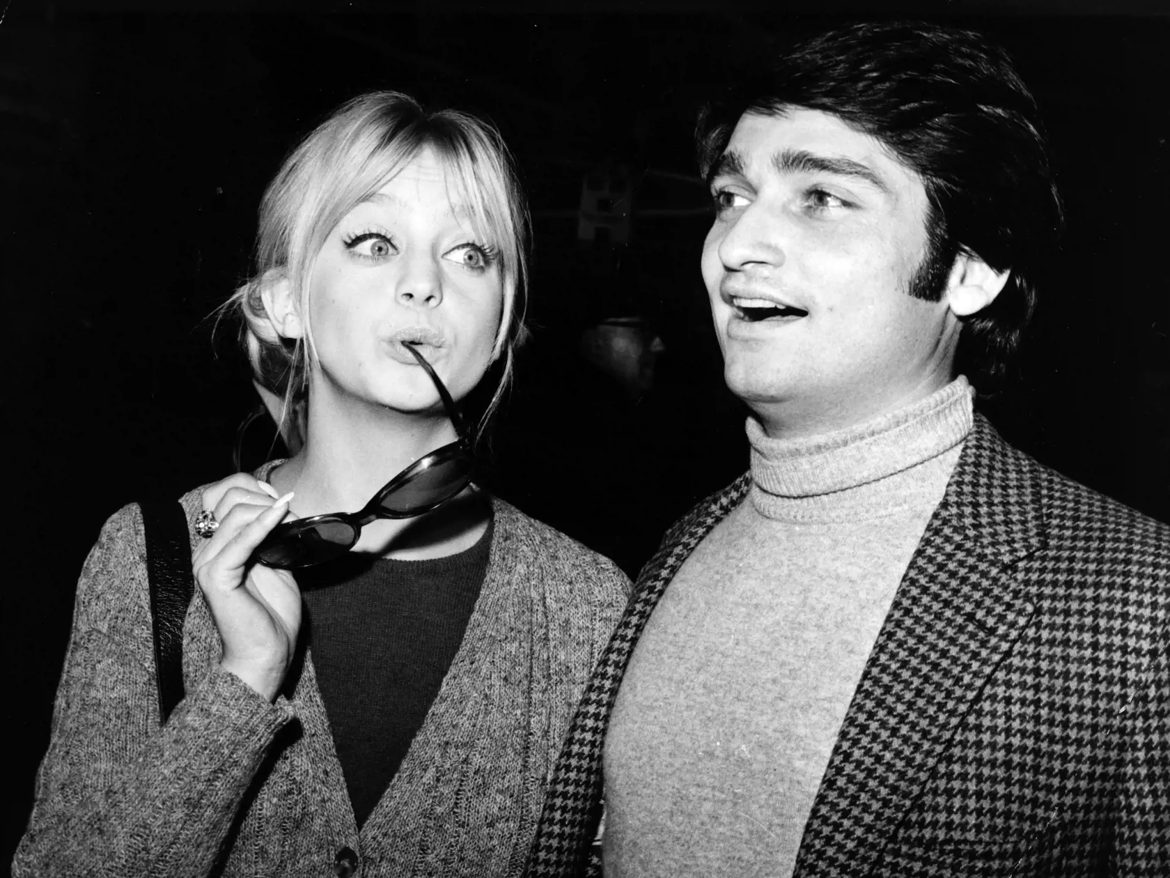 Goldie Hawn s prvým manželom, tanečník Gus Trikonis.